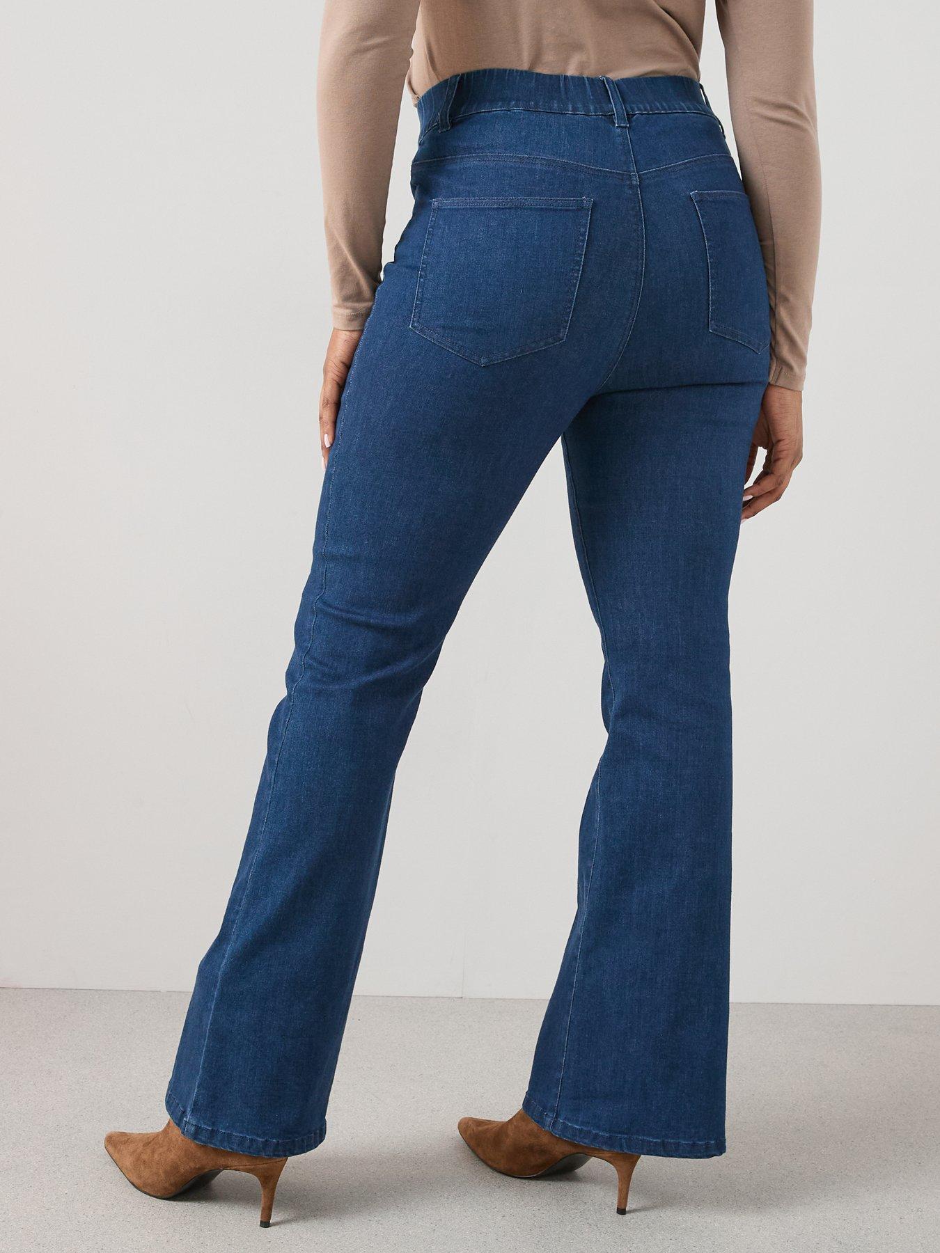 Image 2 of 6 of The Very Collection Curve Pull On Stretch Bootcut Jean - Blue