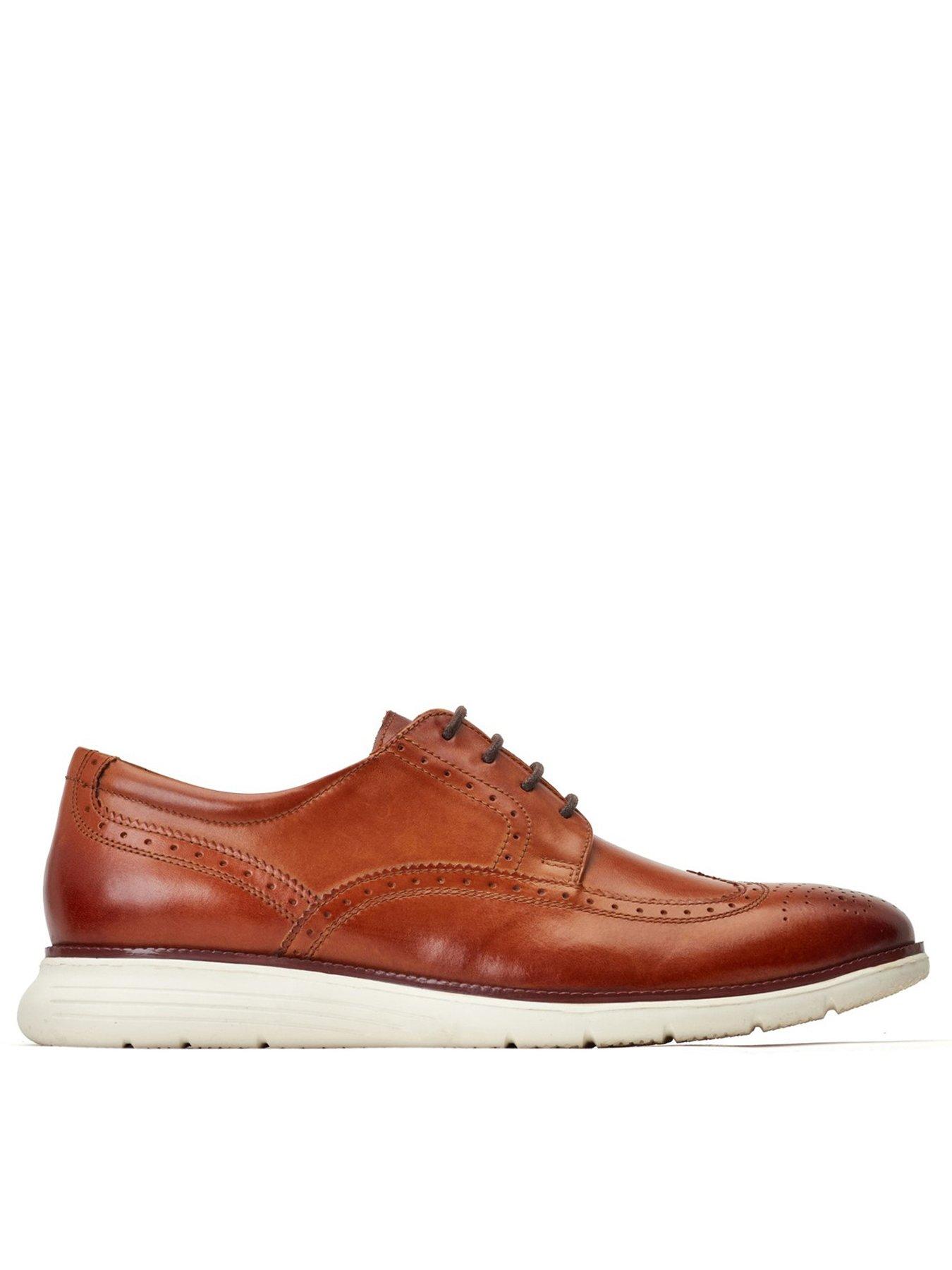 Image 1 of 6 of Base London Base London Flight Casual Brogue Shoe