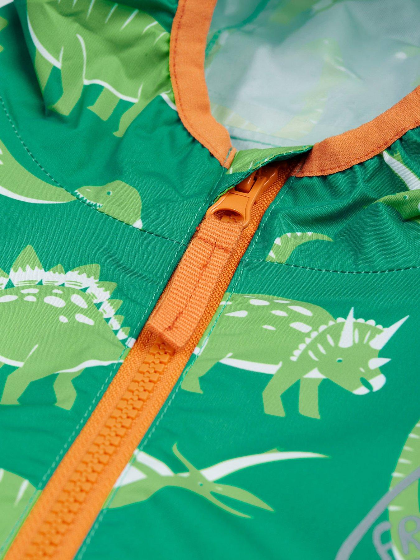 Image 4 of 6 of Frugi Boys Rain Or Shine Jacket - Green