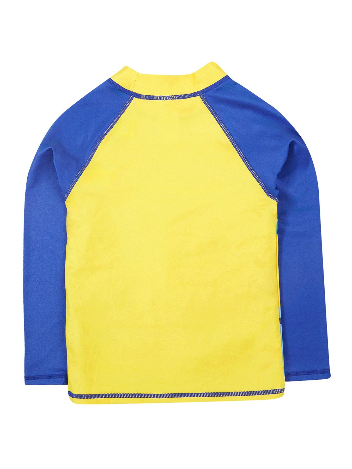 Image 3 of 5 of Frugi Boys Sun Safe Rash Vest - Blue