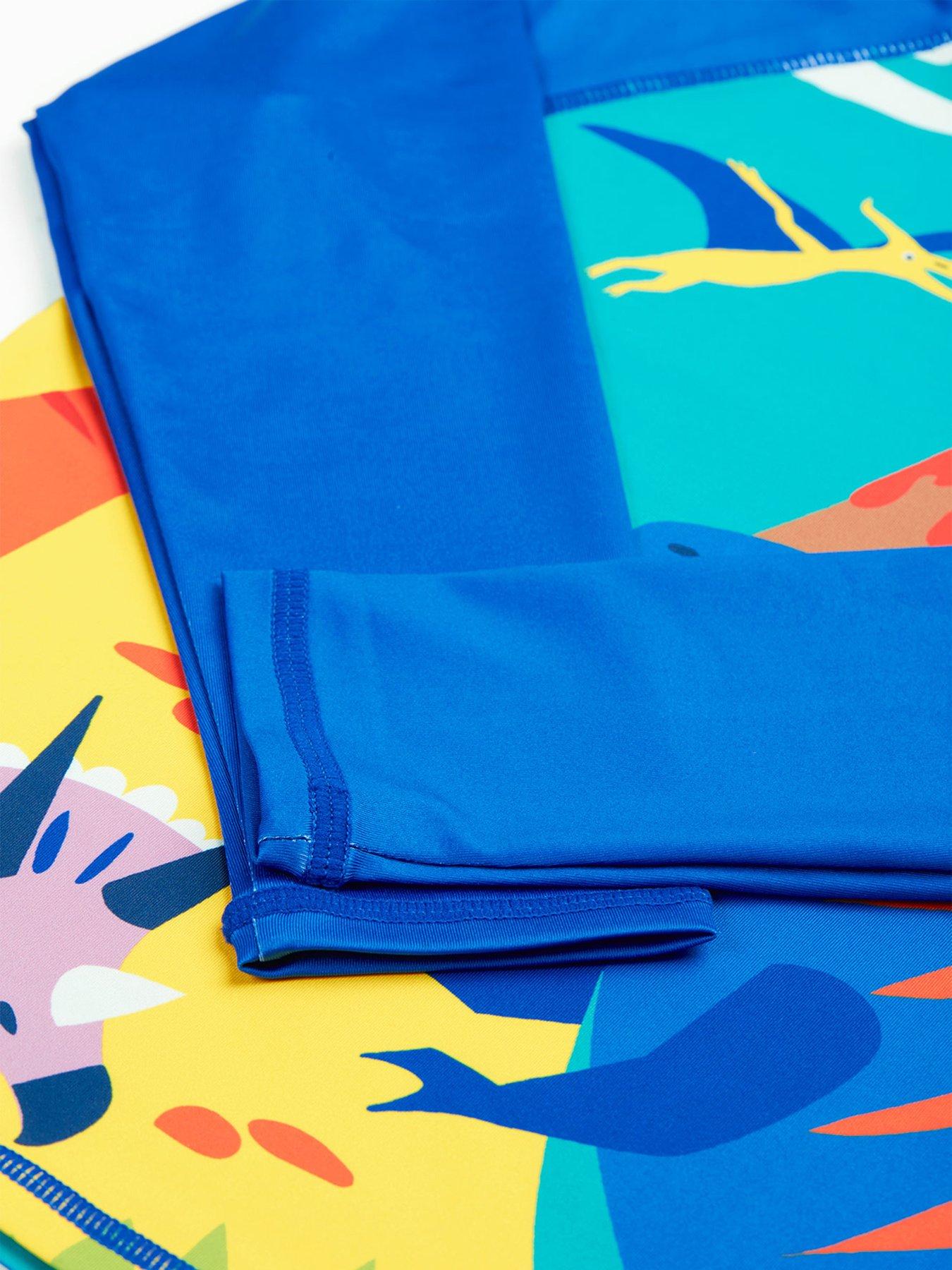 Image 4 of 5 of Frugi Boys Sun Safe Rash Vest - Blue