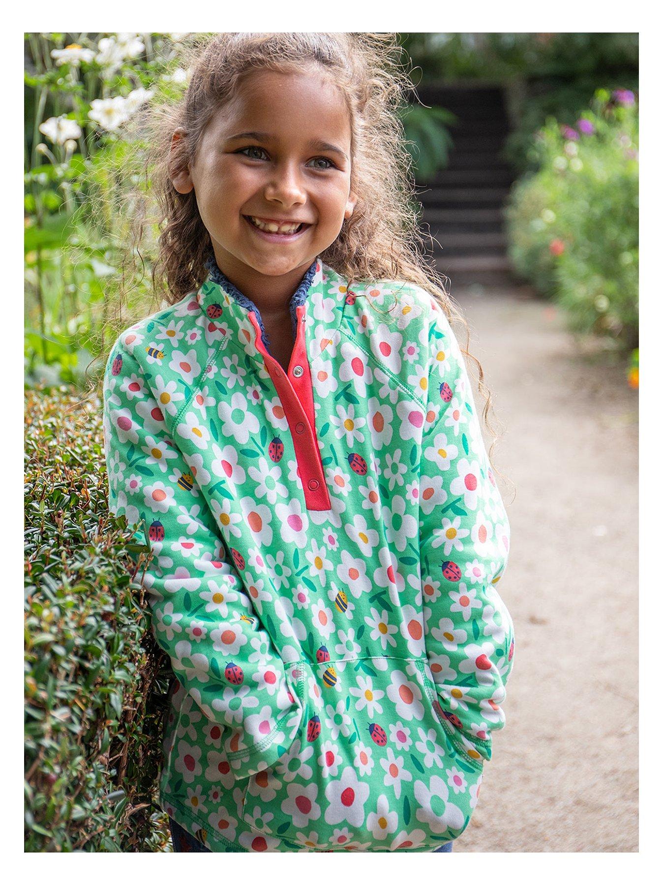 Image of Frugi Girls Snuggle Fleece - Green