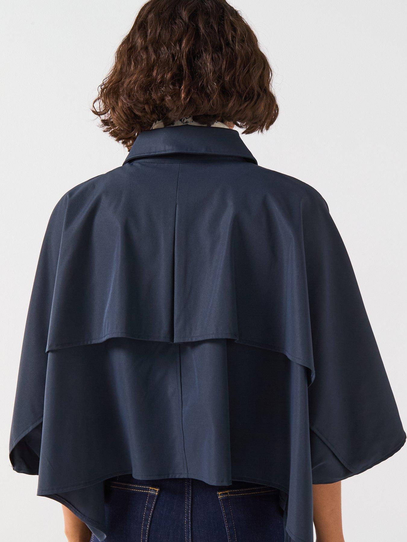 Image 2 of 6 of V by Very Cape Jacket - Navy