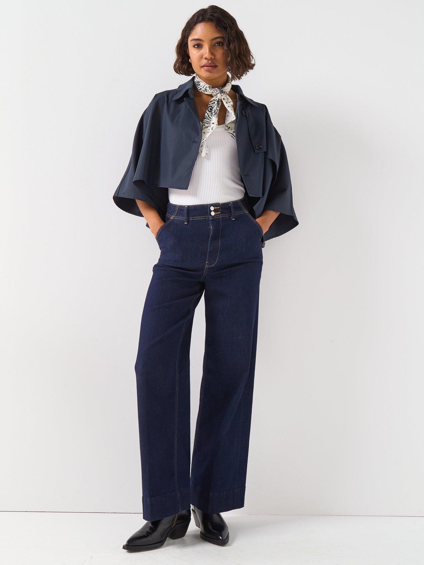 Image 3 of 6 of V by Very Cape Jacket - Navy