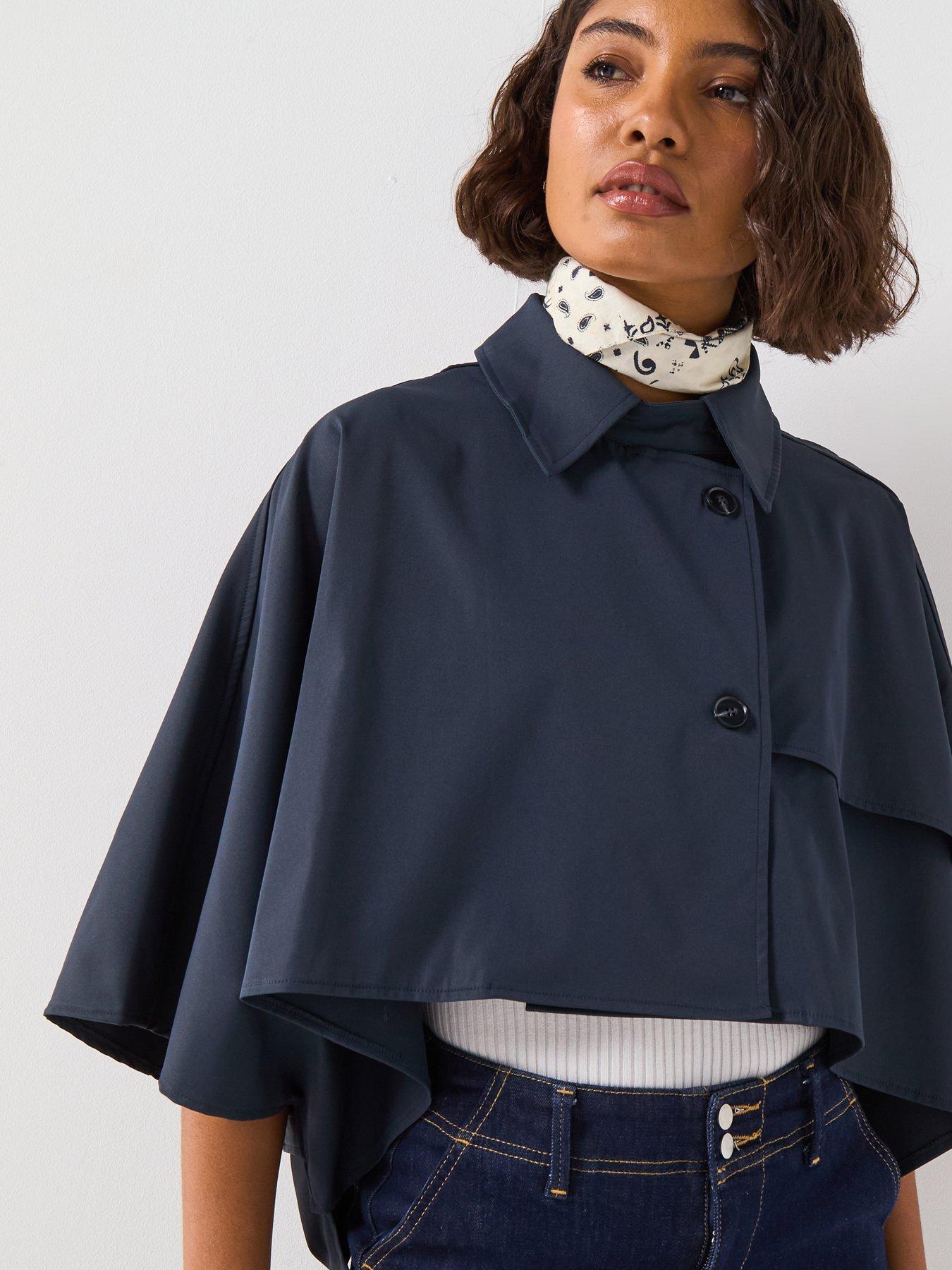 Image 5 of 6 of V by Very Cape Jacket - Navy
