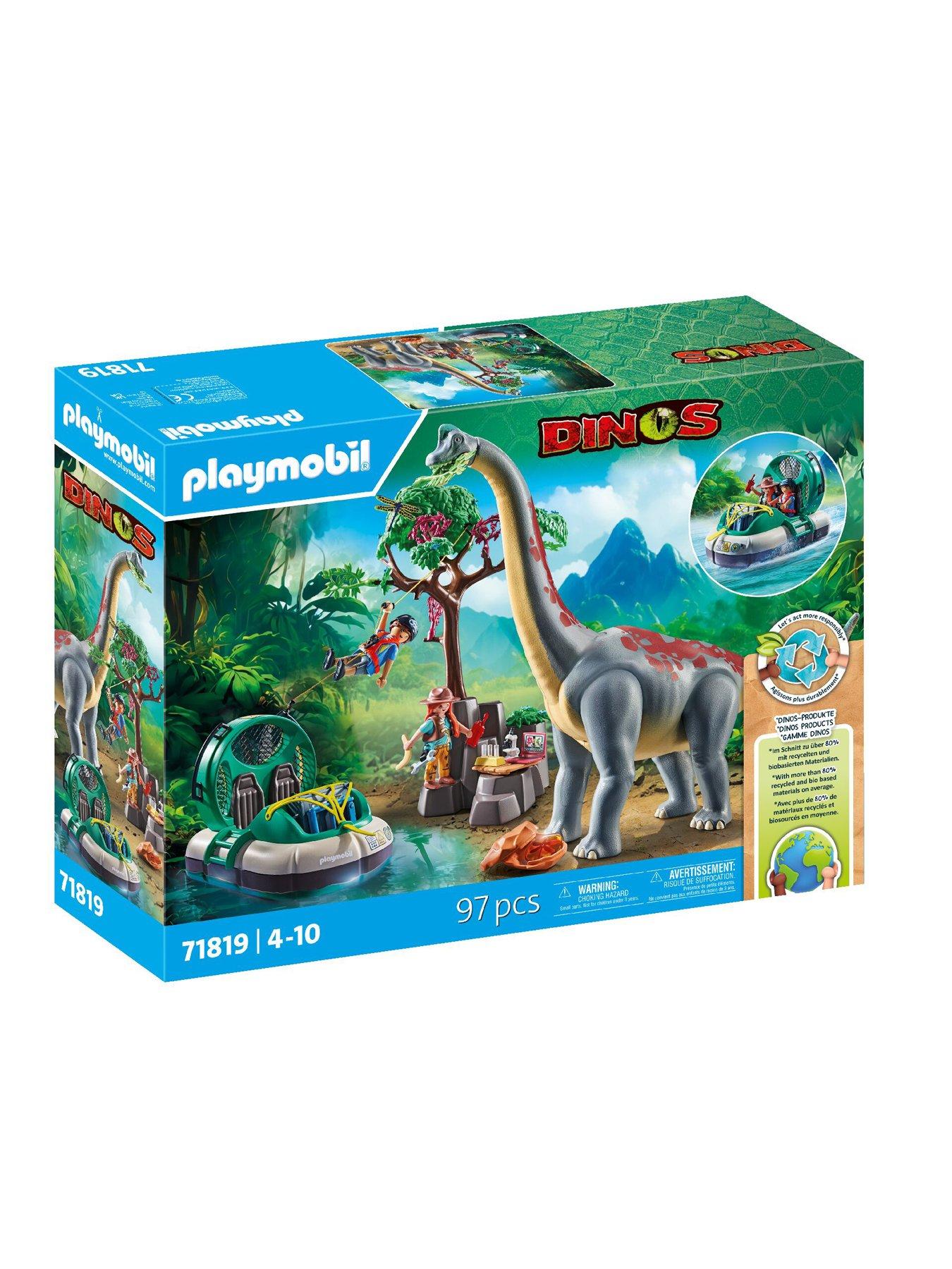 Image 2 of 7 of Playmobil Brachiosaurus encounter with hovercraft