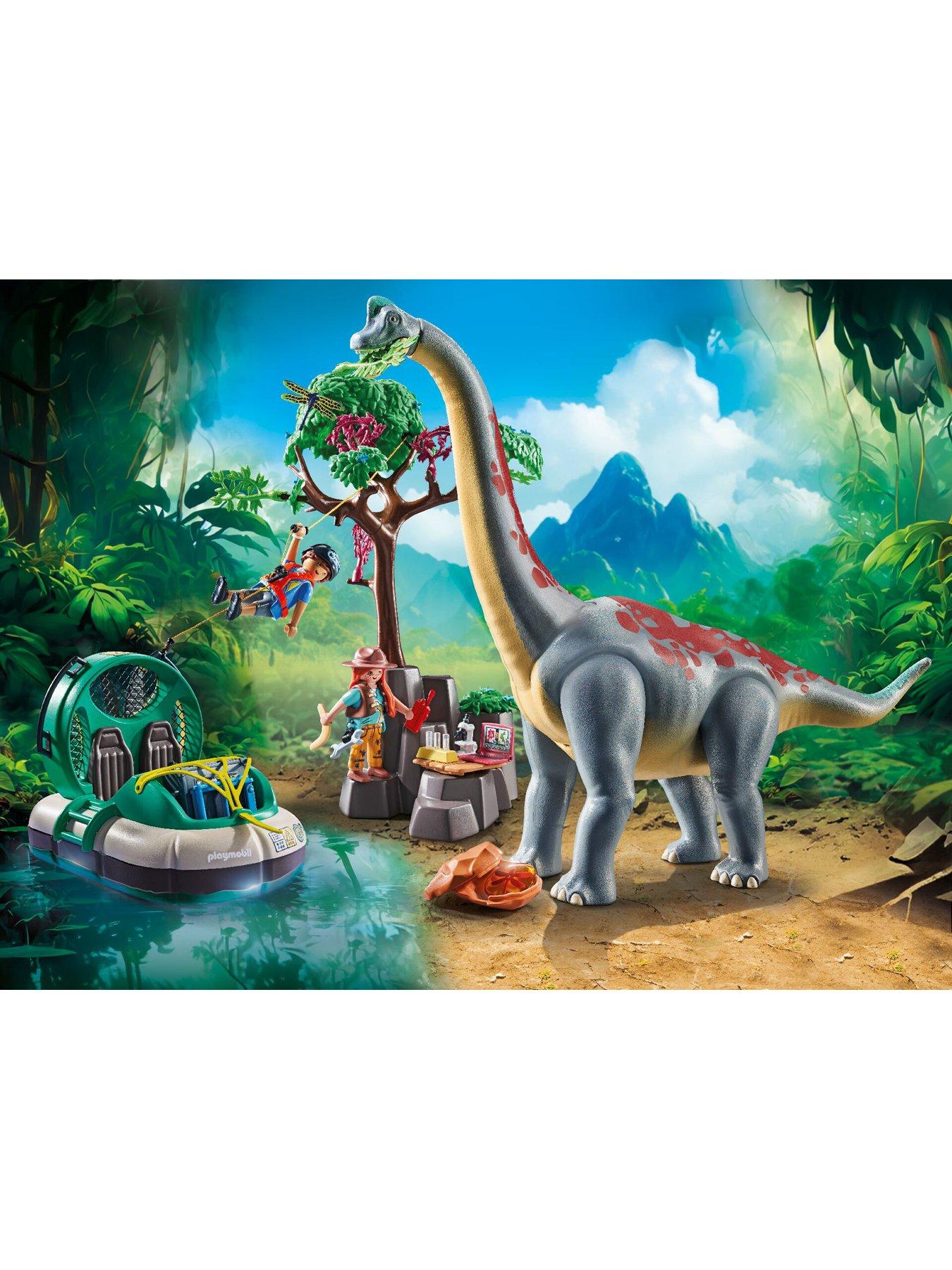 Image 3 of 7 of Playmobil Brachiosaurus encounter with hovercraft