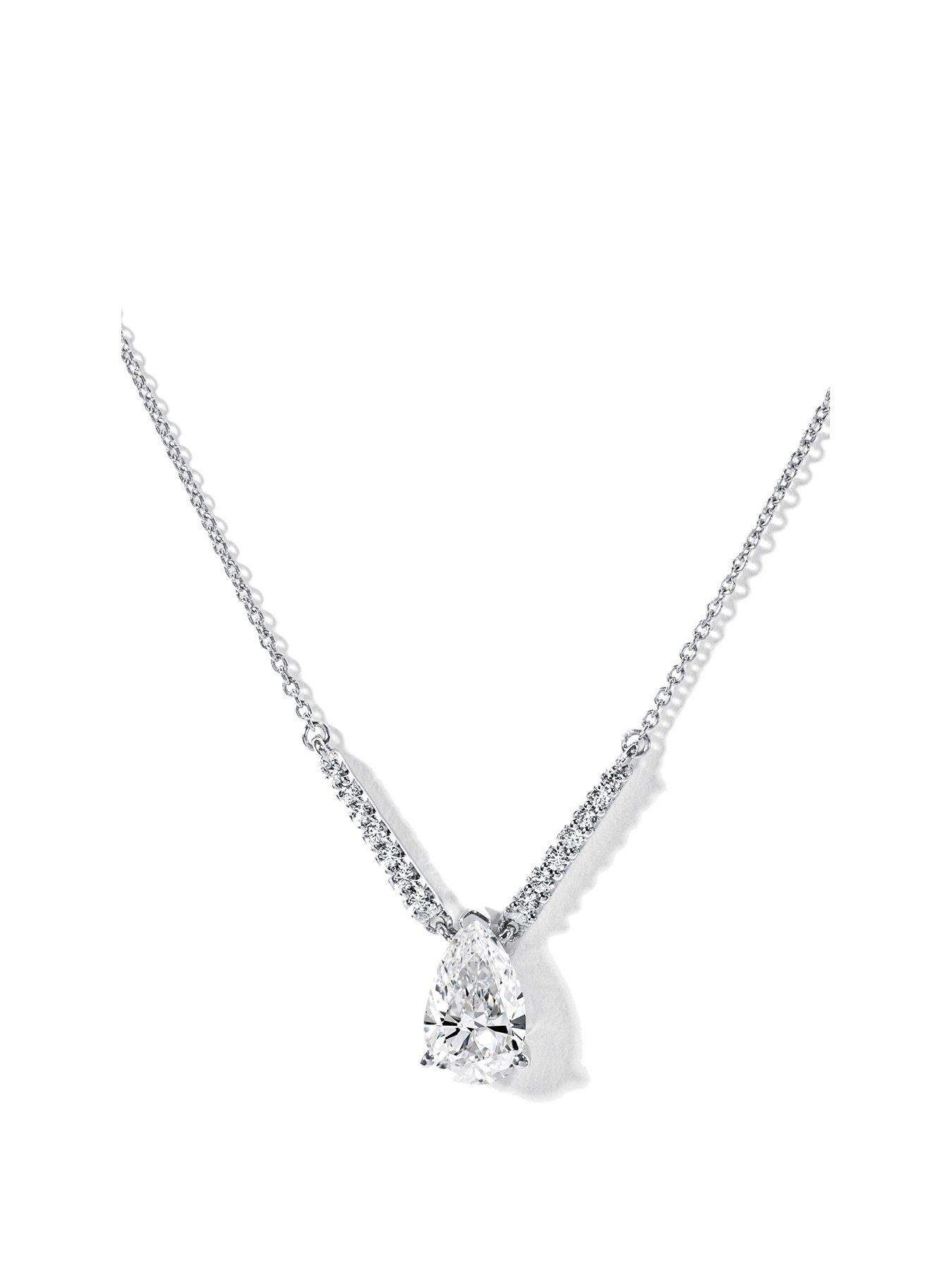 created-brilliance-cali-9ct-white-gold-110ct-tw-pear-lab-grown-diamond-necklace-18-inches