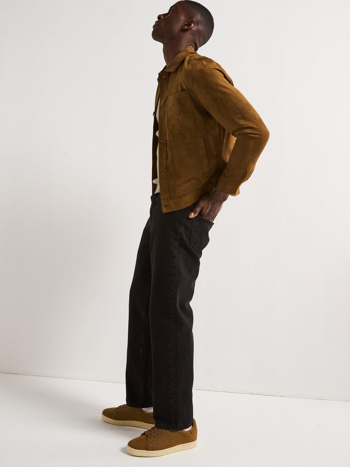 Image 5 of 5 of Mango Remie Faux Suede Jacket - Cognac