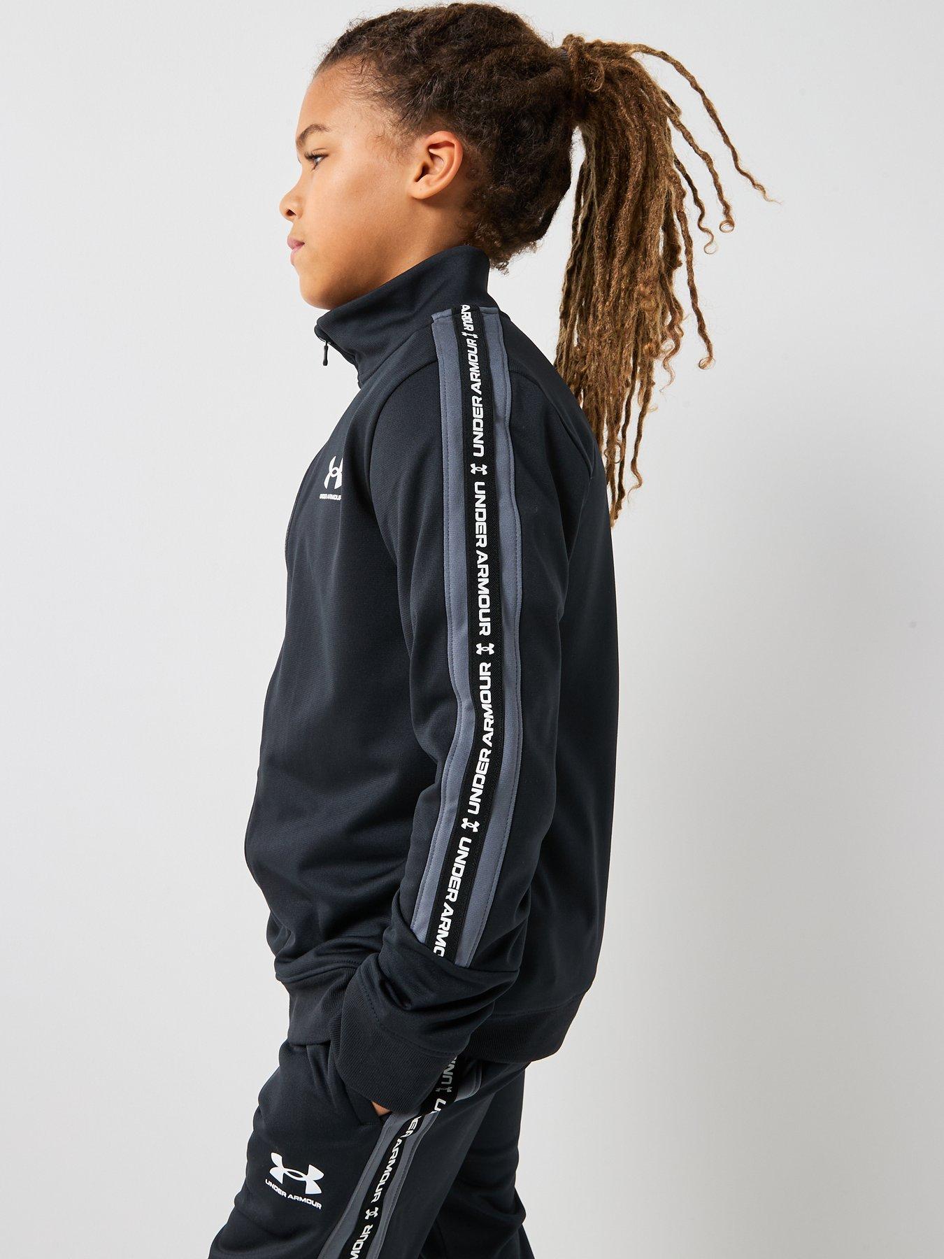 under-armour-junior-boys-icon-knit-tracksuit-black-black-castlerock-whiteoutfit