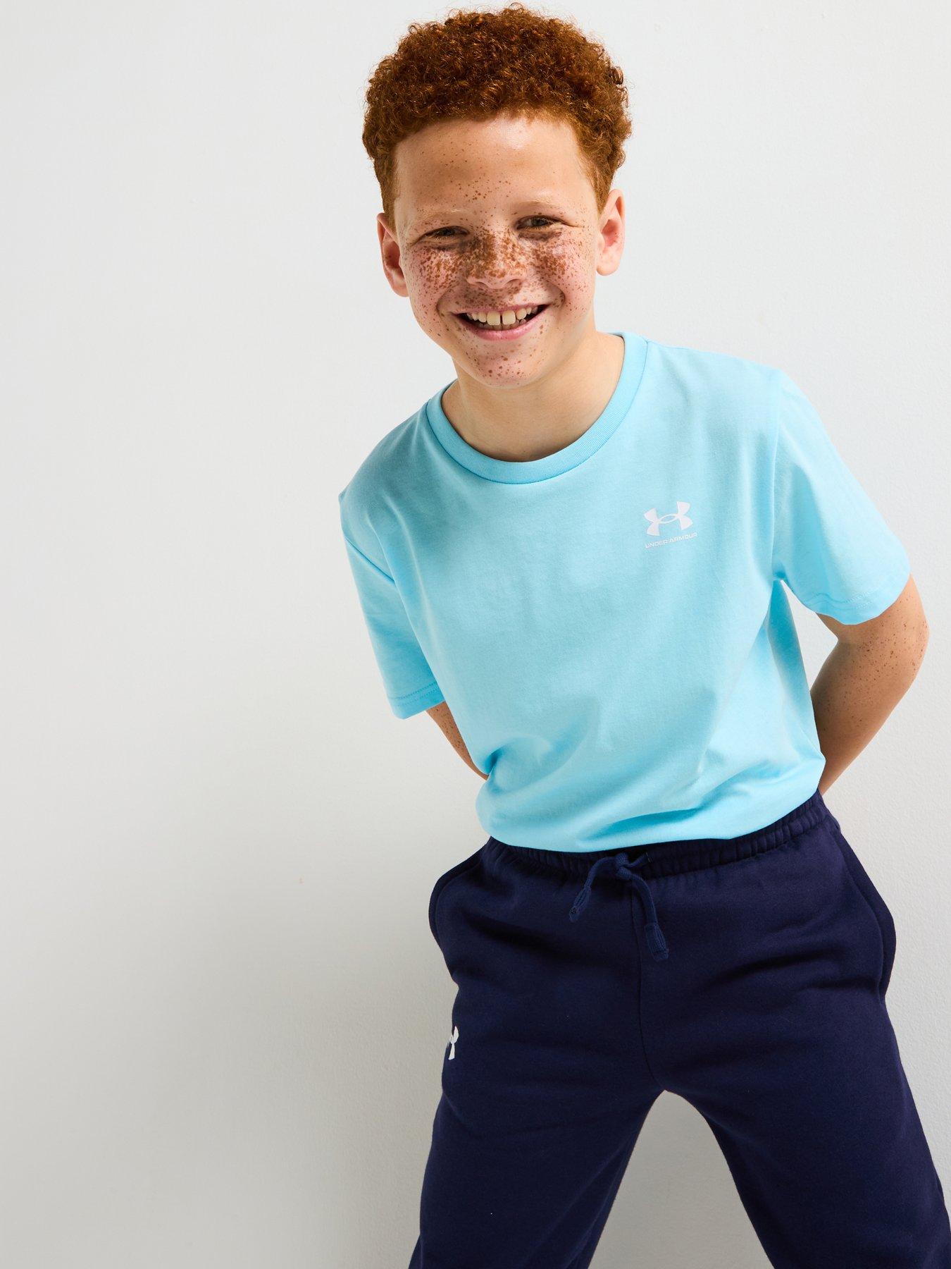 Image 1 of 4 of UNDER ARMOUR Junior Boys Sportstyle Left Chest T-Shirt - Blue