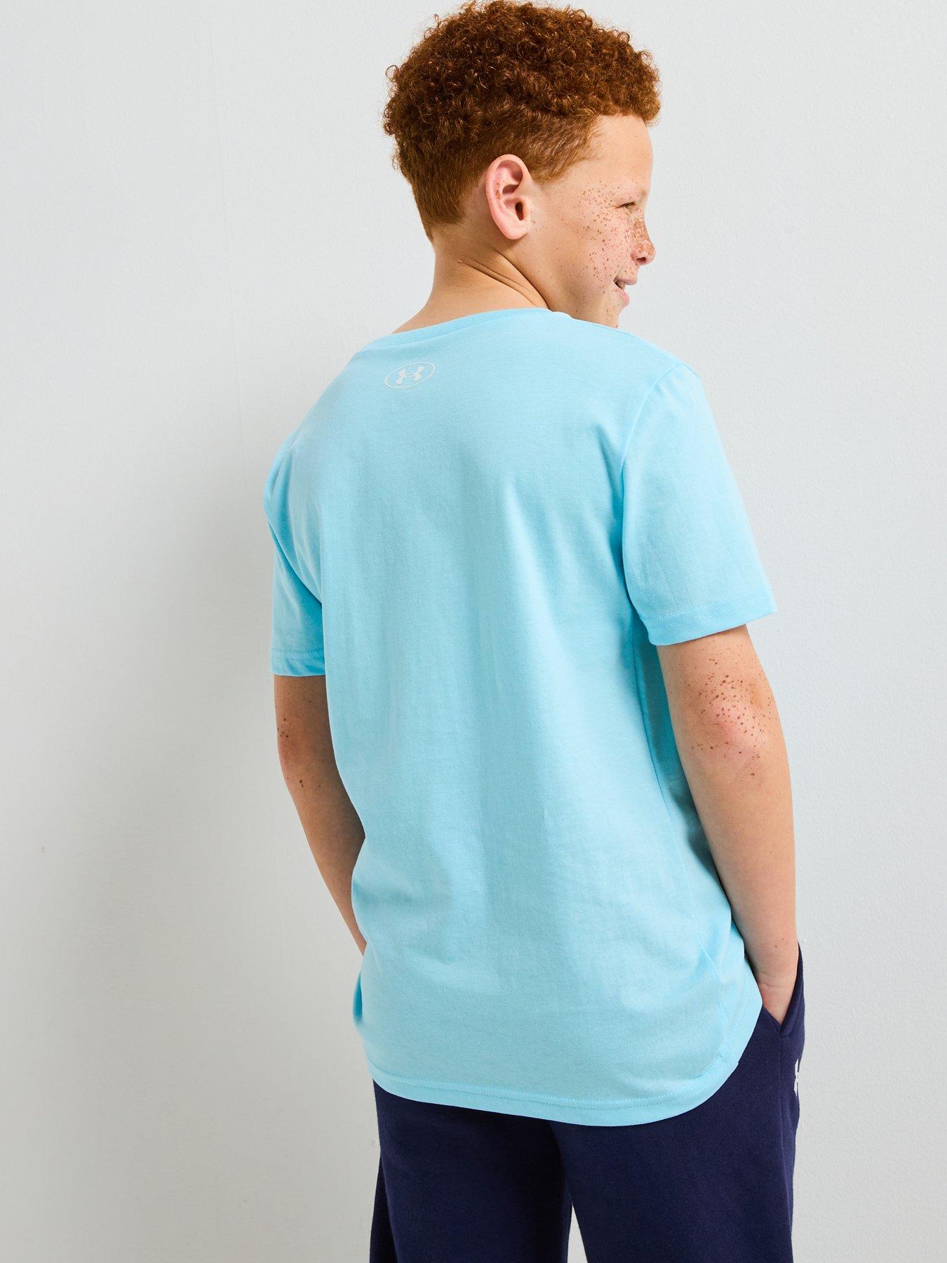 Image 2 of 4 of UNDER ARMOUR Junior Boys Sportstyle Left Chest T-Shirt - Blue