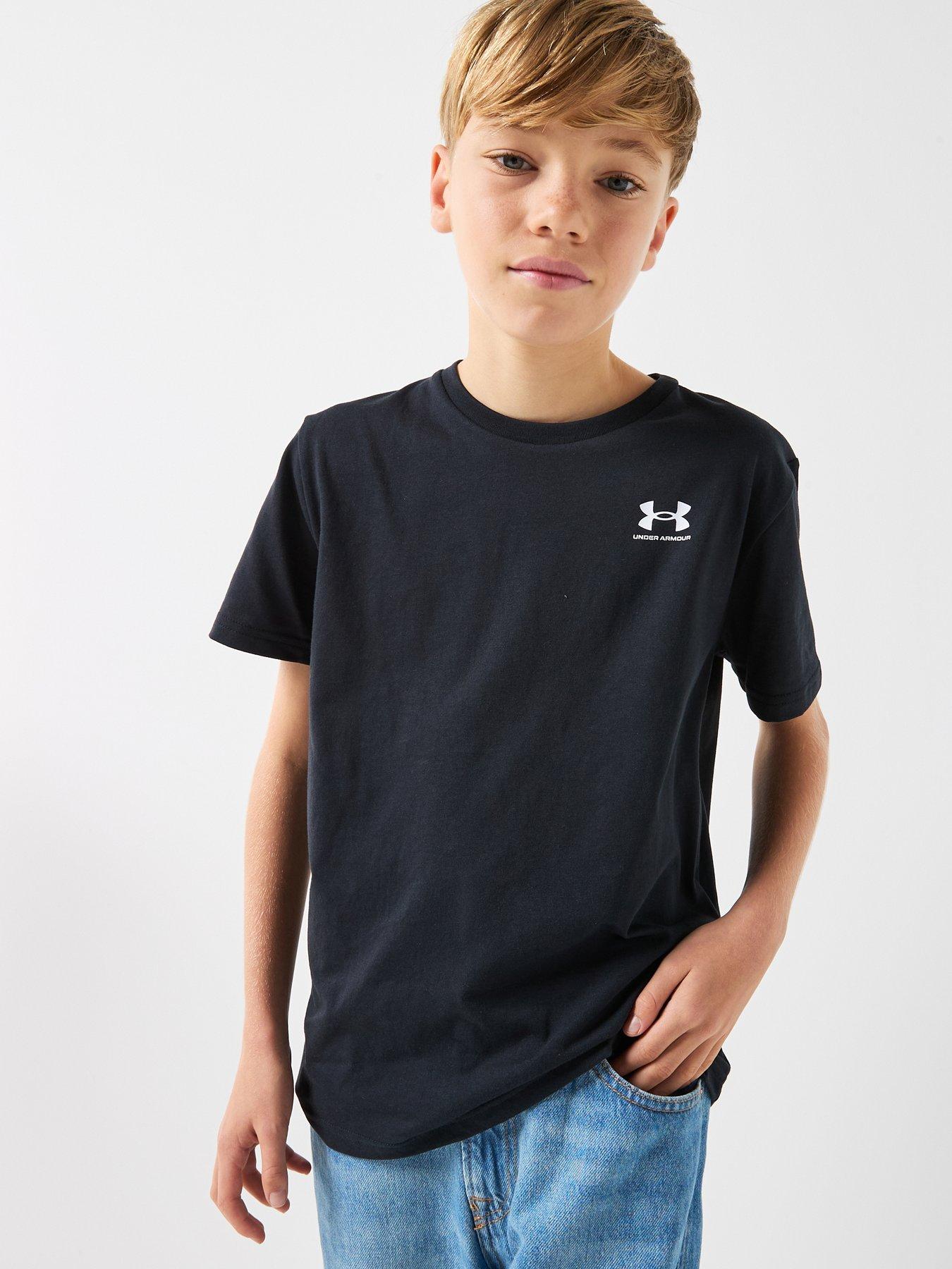 under-armour-junior-boys-sportstyle-left-chest-logo-t-shirt-black