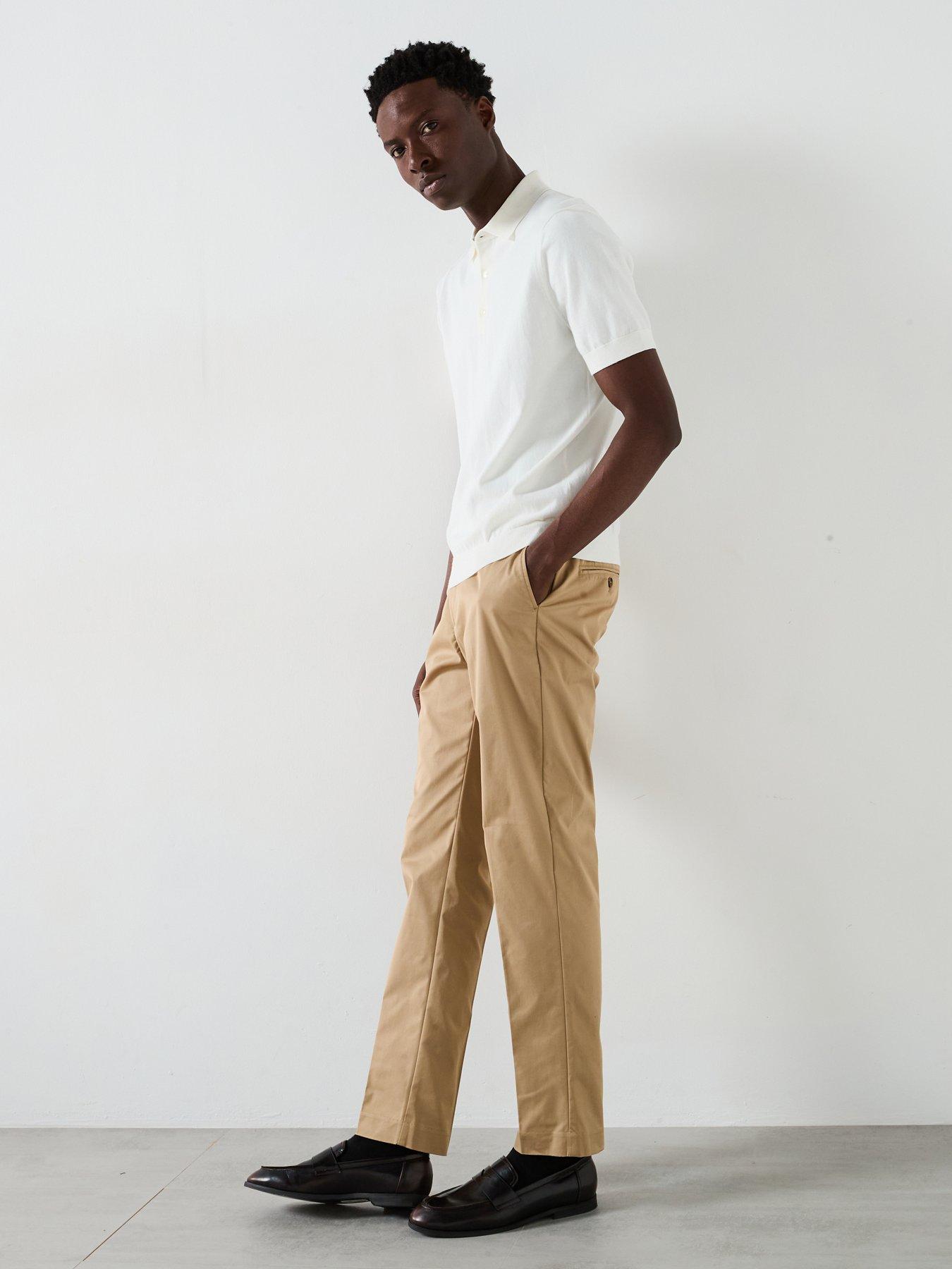 Image 6 of 6 of Mango Arranona Short Sleeve Knitted Polo Shirt - Beige