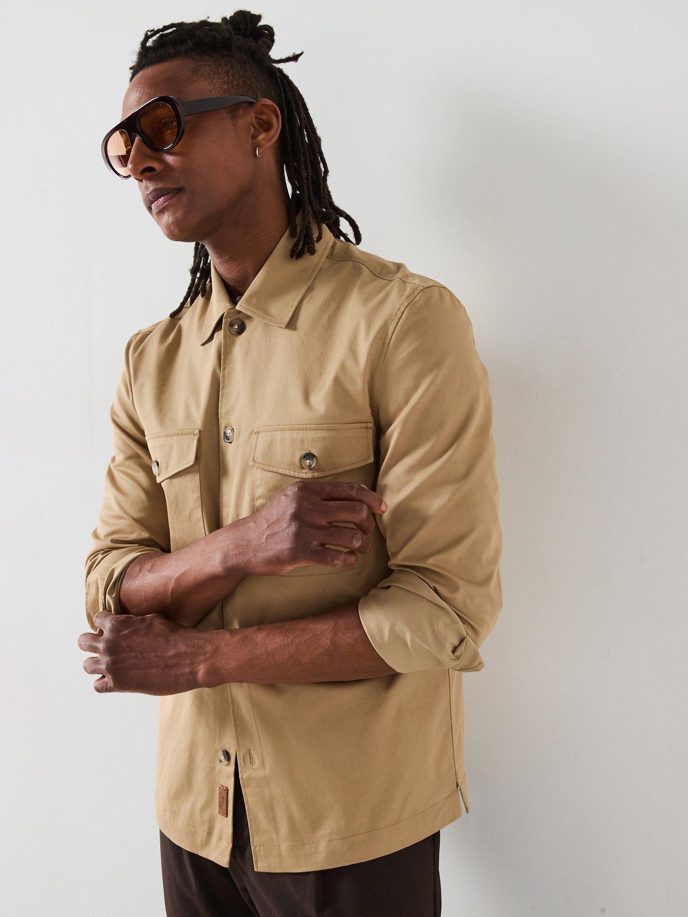 Mango Dublino Essentials Cotton Overshirt - Brown