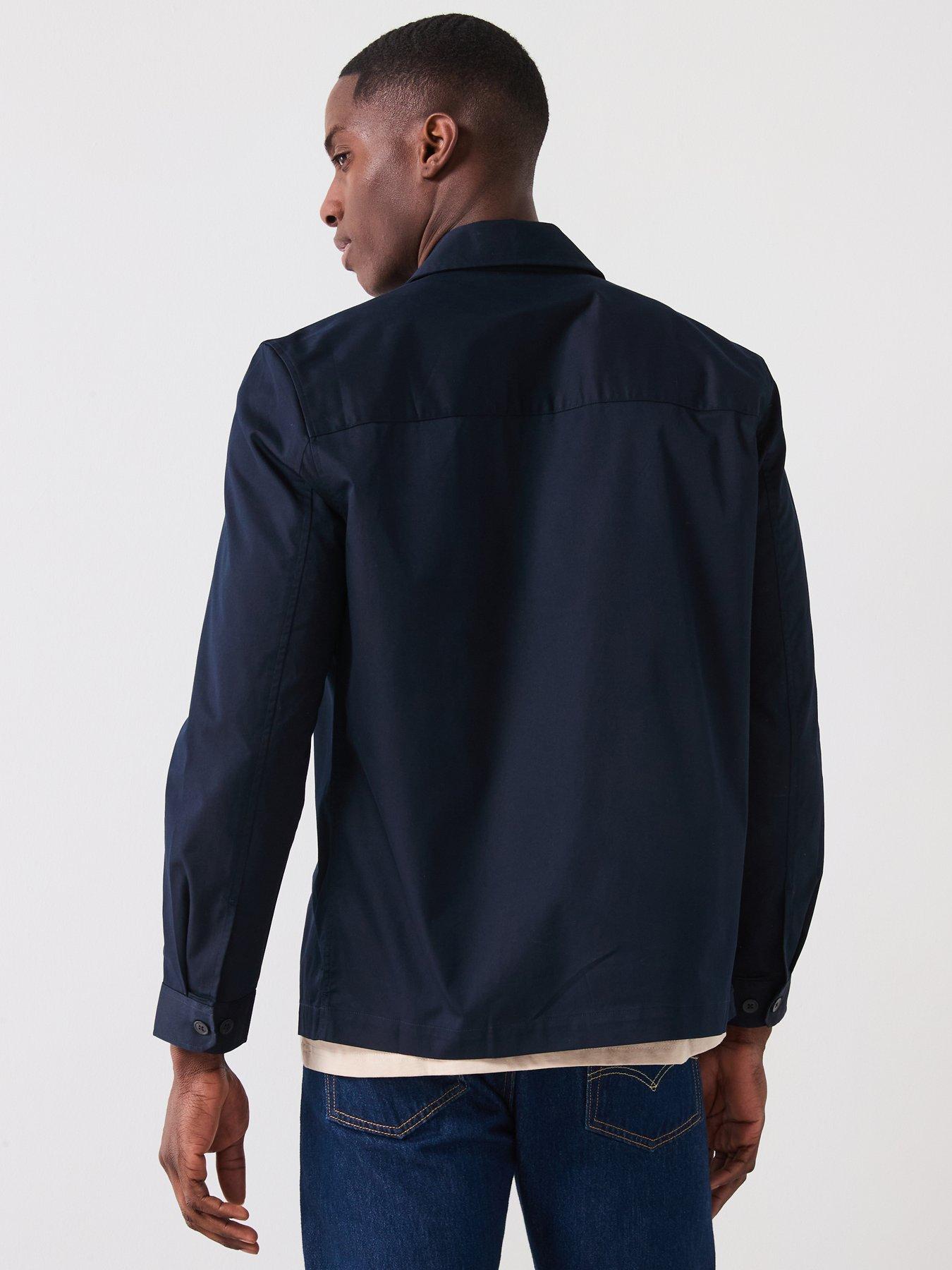 Image 2 of 6 of Mango Dublino Essentials Cotton Overshirt - Navy