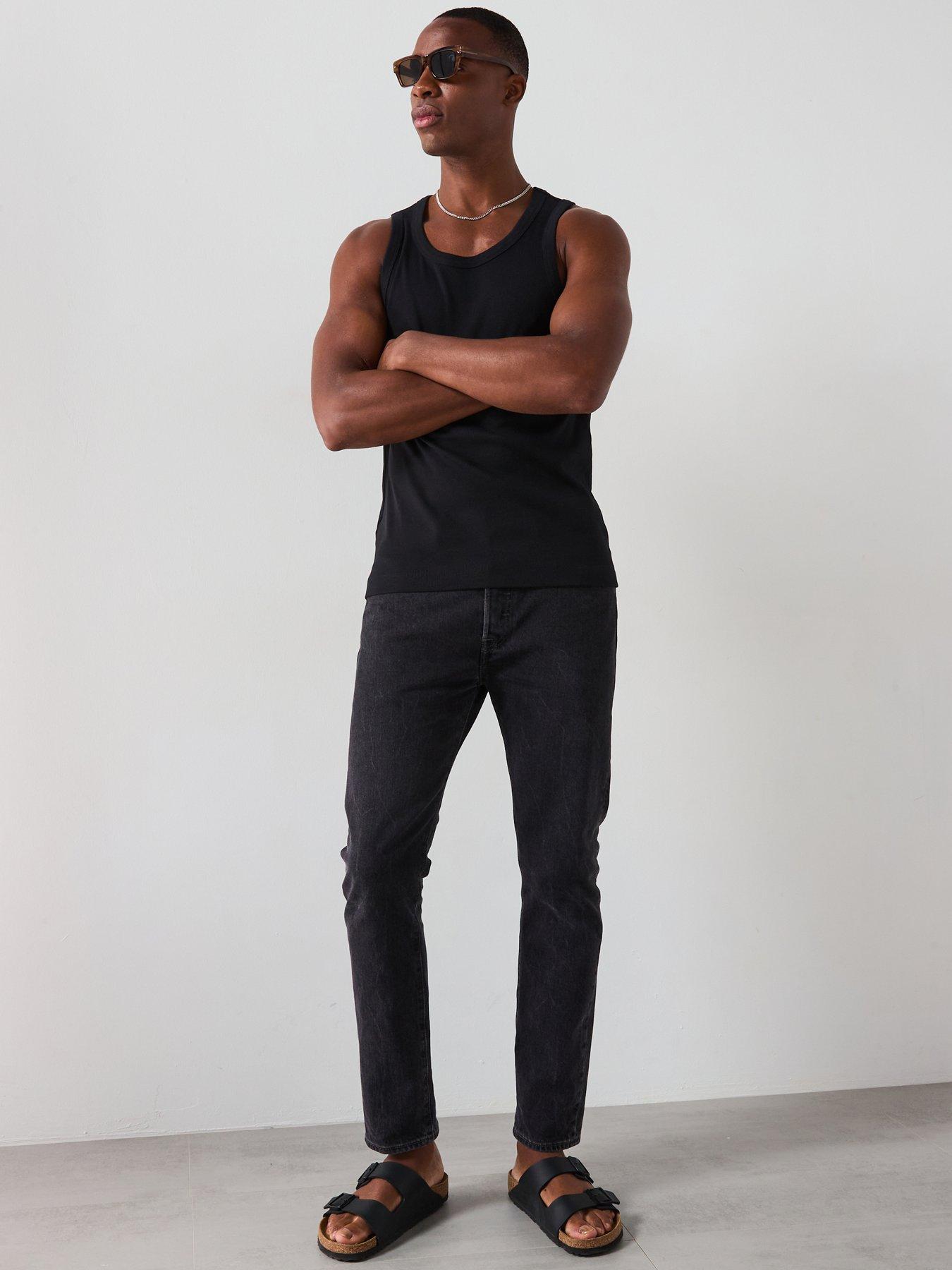 Image 3 of 6 of Mango Delta Casual Ribbed Vest - Black
