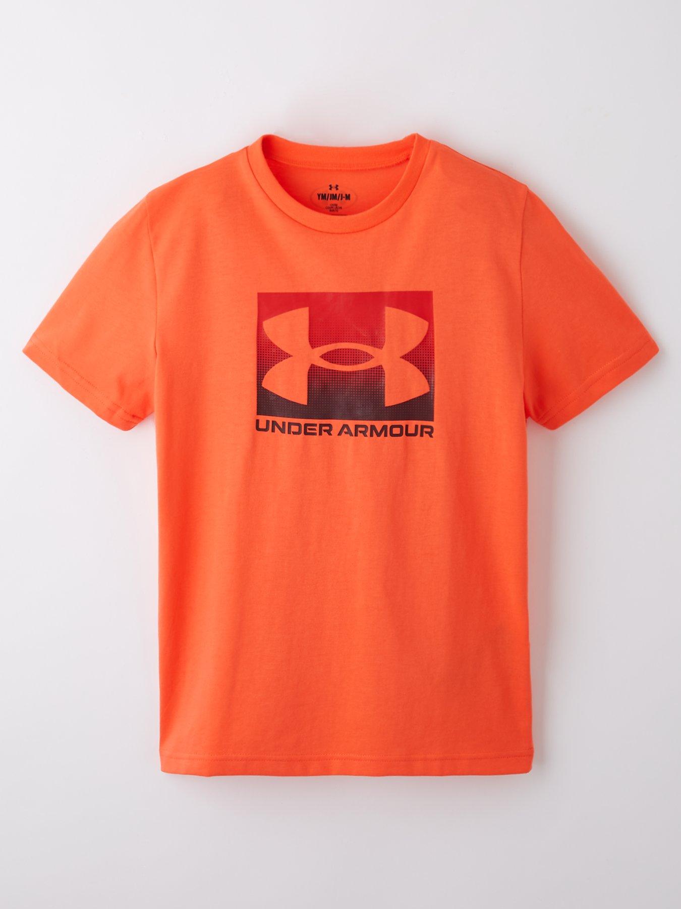 Image of UNDER ARMOUR Junior Boys Boxed Sports T-Shirt - Red