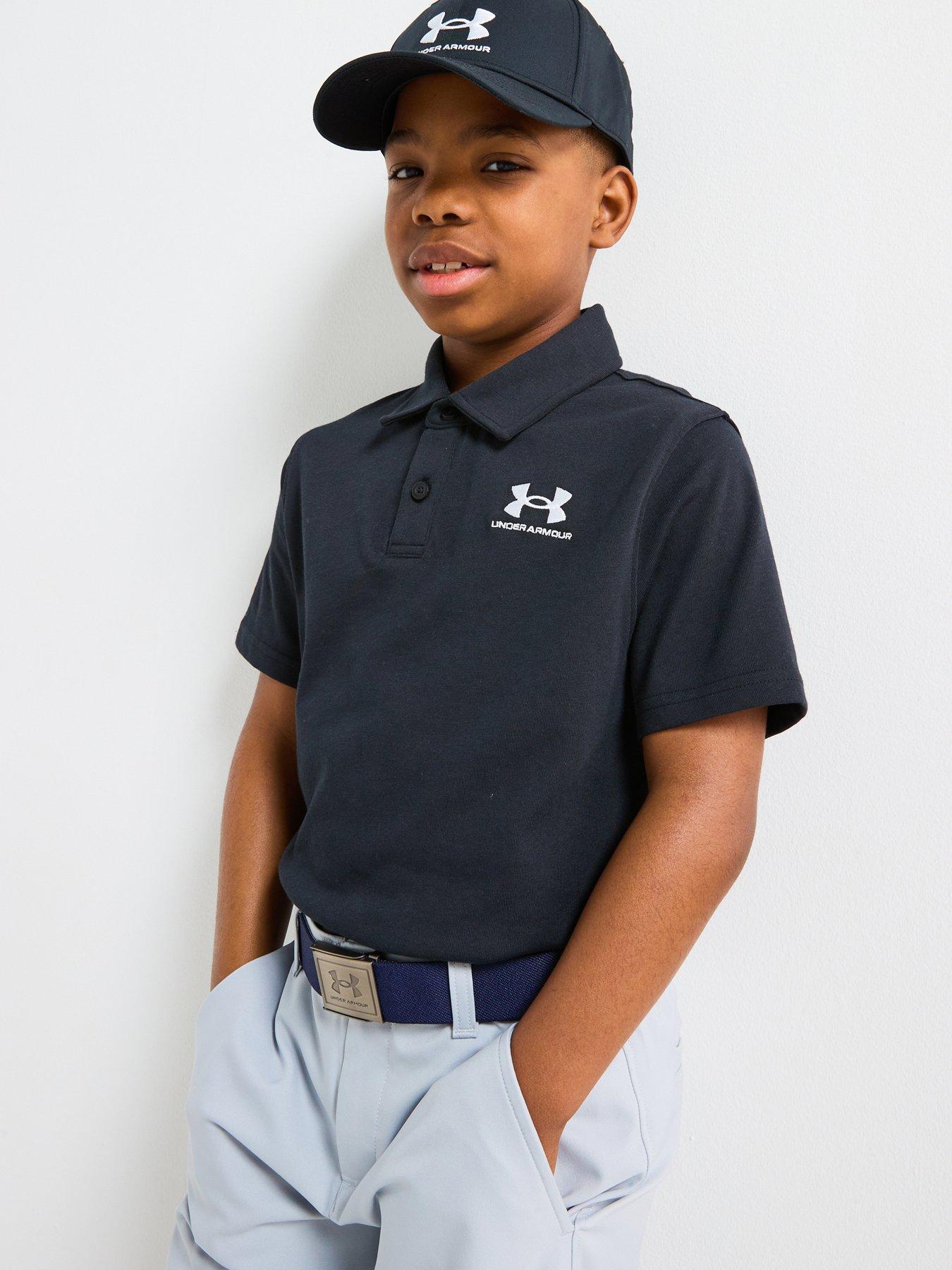 Image 1 of 6 of UNDER ARMOUR Junior Boys Icon Polo - Black