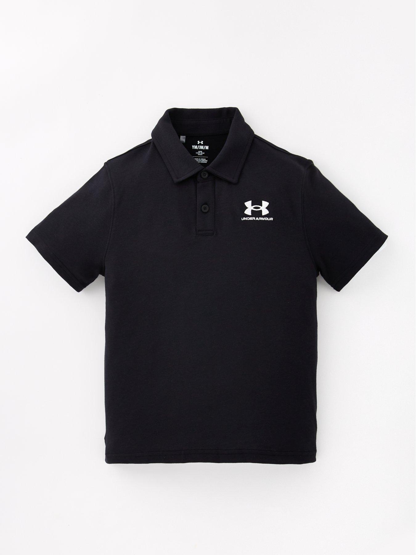 Image 5 of 6 of UNDER ARMOUR Junior Boys Icon Polo - Black