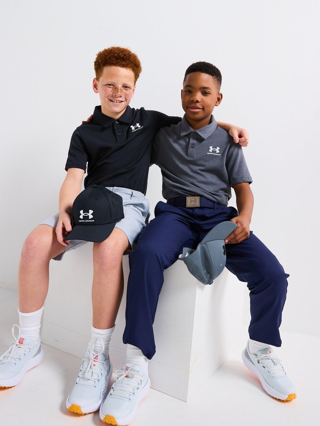 Image 6 of 6 of UNDER ARMOUR Junior Boys Icon Polo - Black