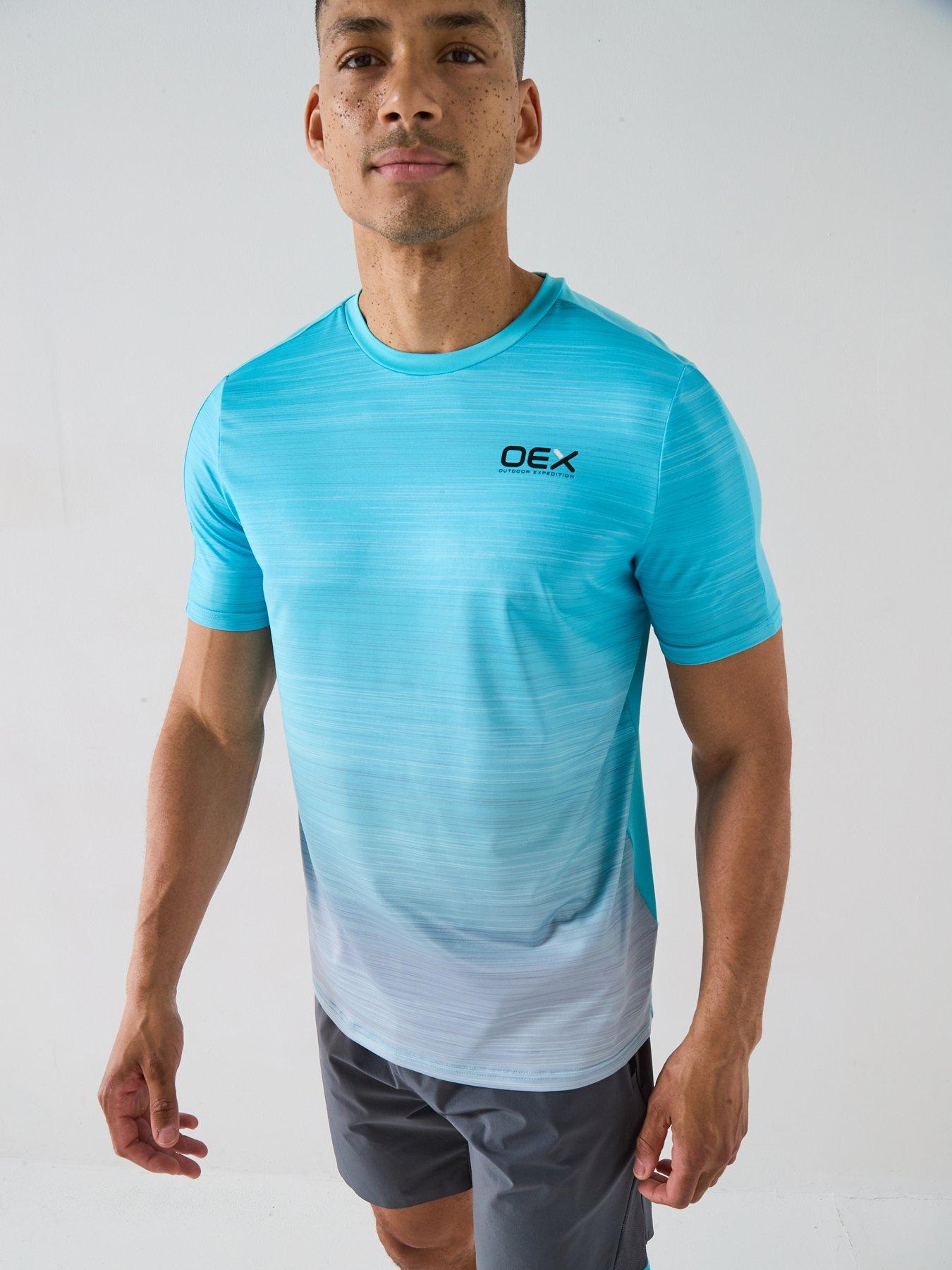 OEX Mens Heuco Tee Shirt - Aqua