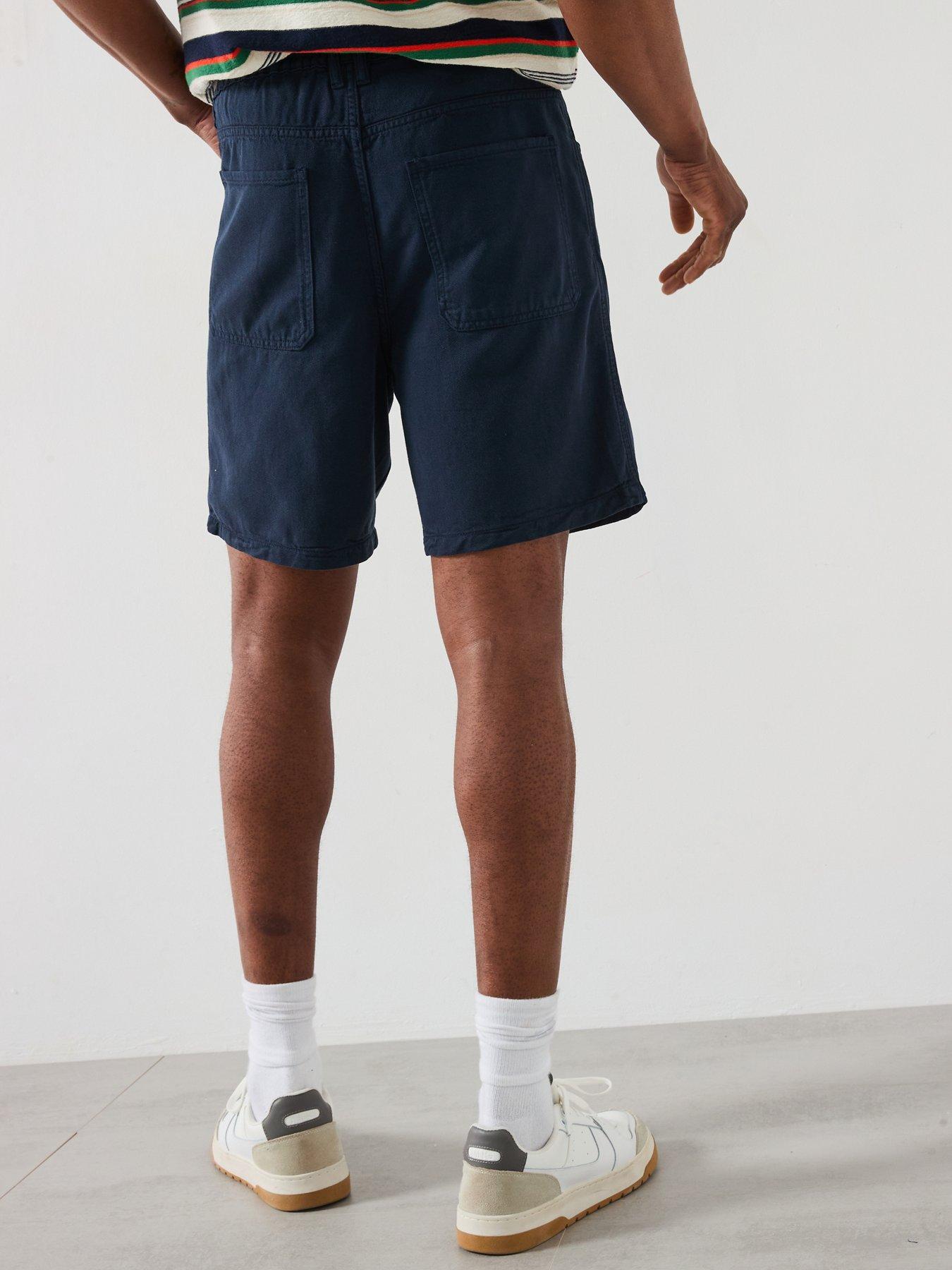 Image 2 of 6 of Mango Jayb Casual Twill Shorts - Navy