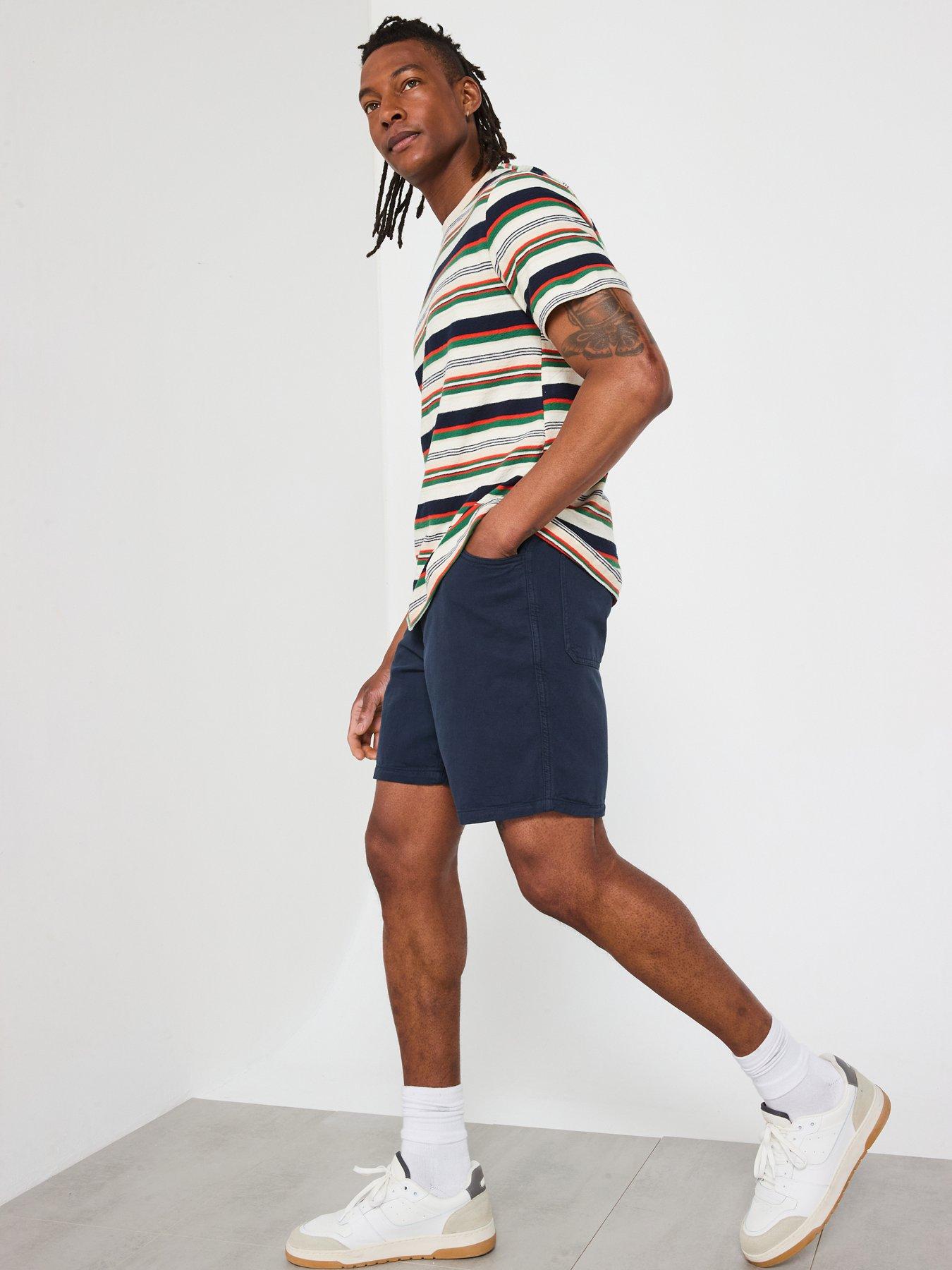 Image 3 of 6 of Mango Jayb Casual Twill Shorts - Navy