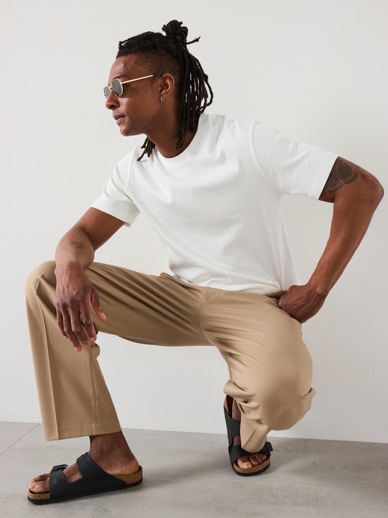 Image 5 of 6 of Mango Kimi Essentials Short Sleeve Crew Neck T-Shirt - White