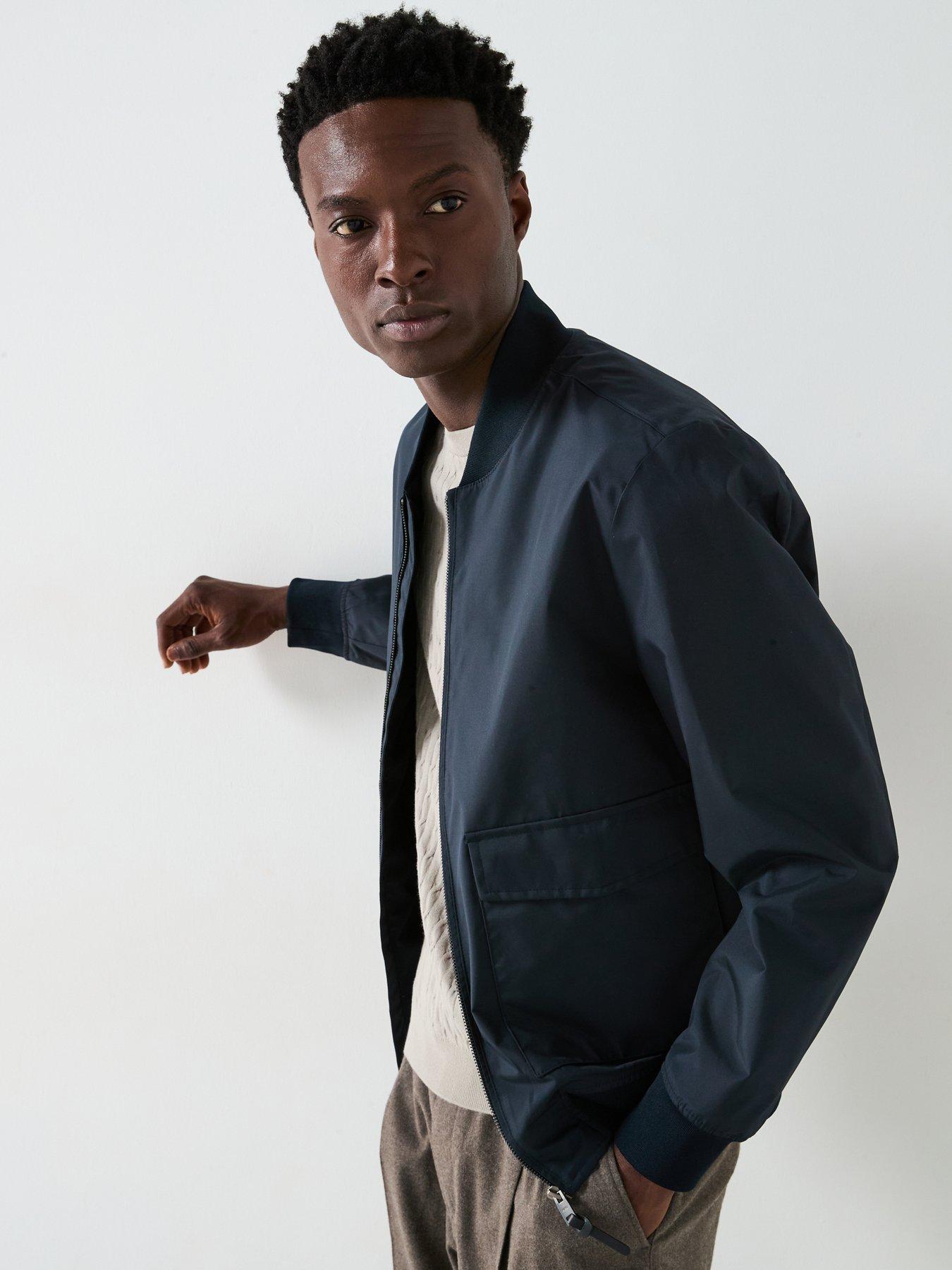 Mango Frankie Essentials Bomber Jacket - Navy