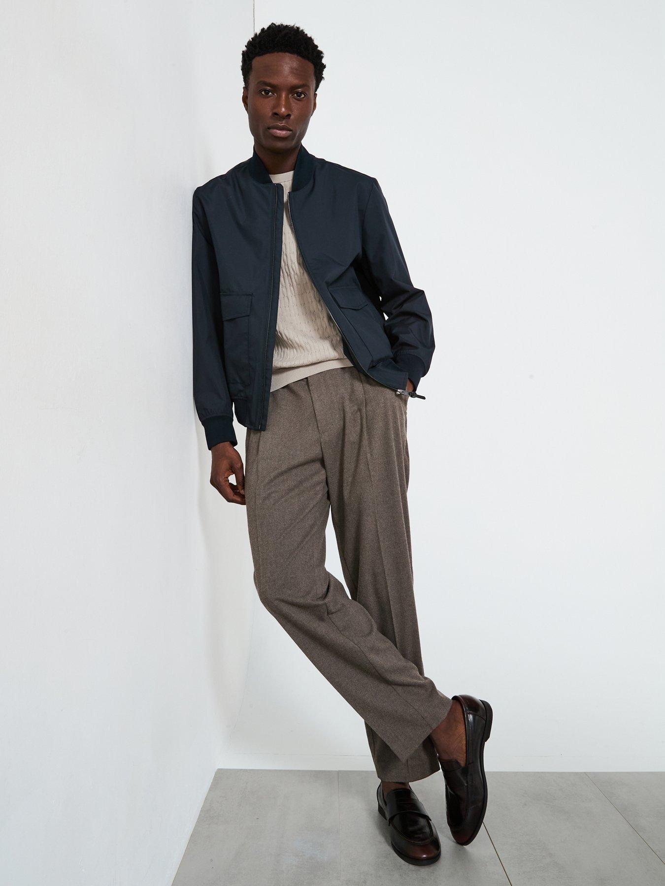 Image 3 of 6 of Mango Frankie Essentials Bomber Jacket - Navy