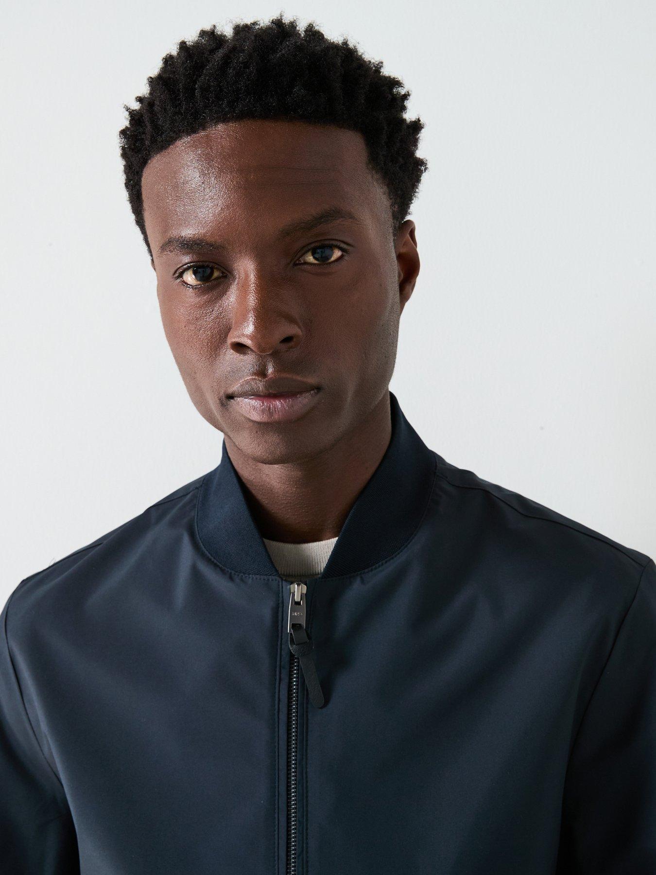 Image 4 of 6 of Mango Frankie Essentials Bomber Jacket - Navy