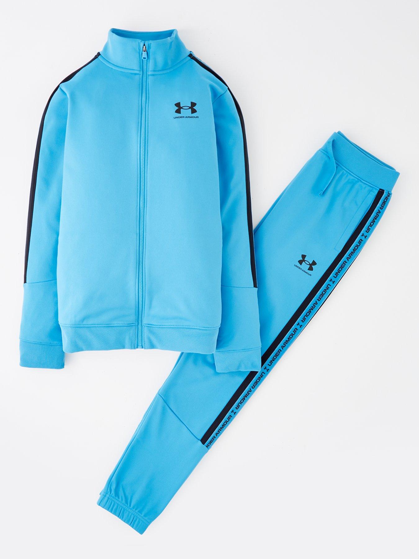 UNDER ARMOUR Junior Boys Icon Knit Tracksuit - Blue