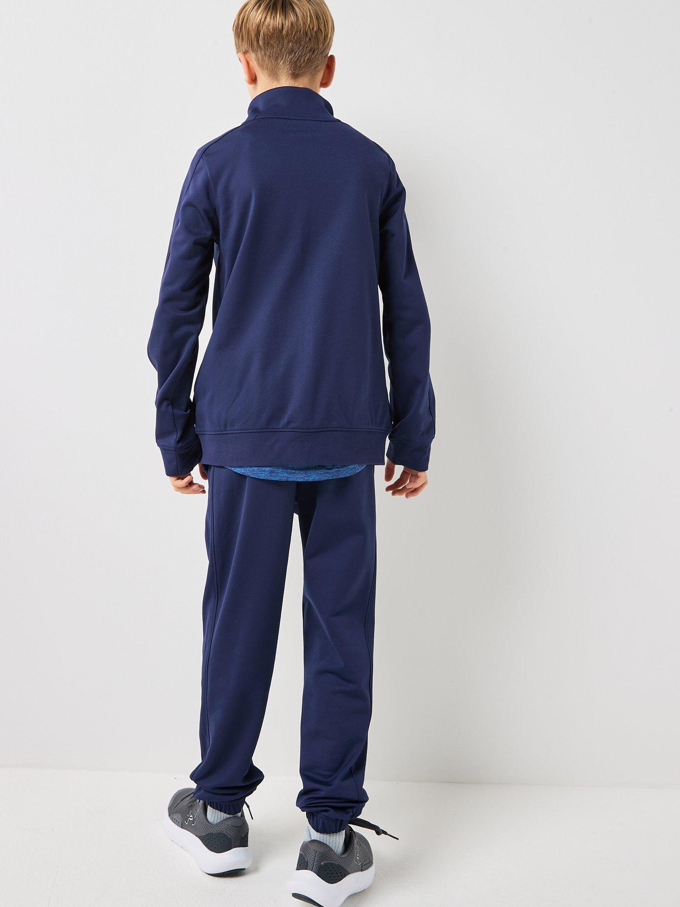Image 2 of 6 of UNDER ARMOUR Junior Boys Rival 2-Piece Full-Zip Tracksuit Set - Navy