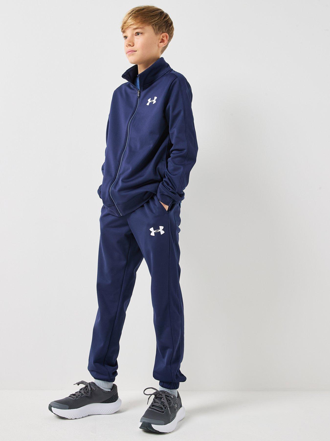 Image 5 of 6 of UNDER ARMOUR Junior Boys Rival 2-Piece Full-Zip Tracksuit Set - Navy