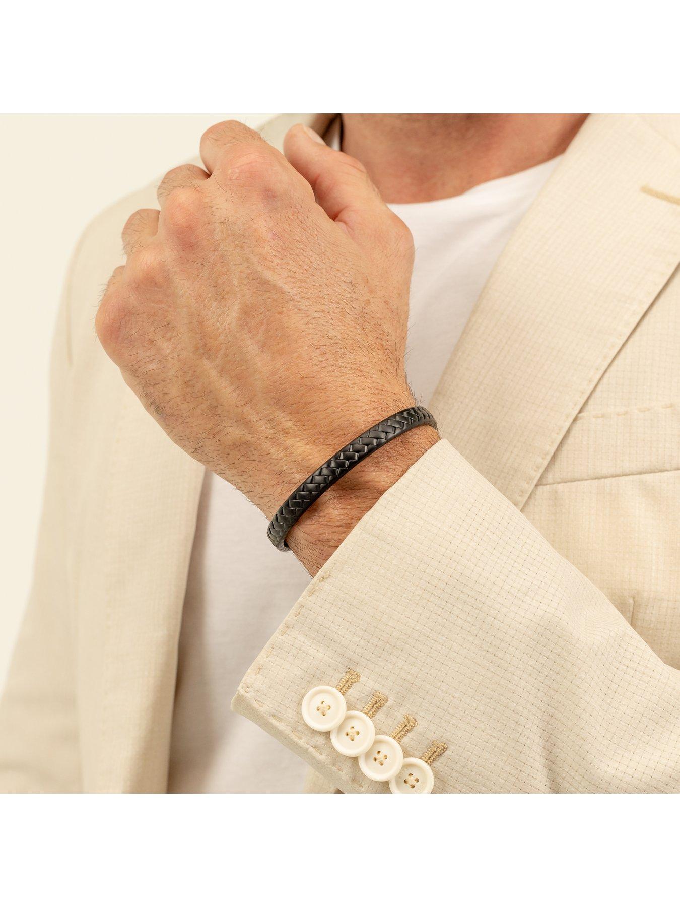 Image 4 of 6 of BOSS Tailored Men's Bracelet Black