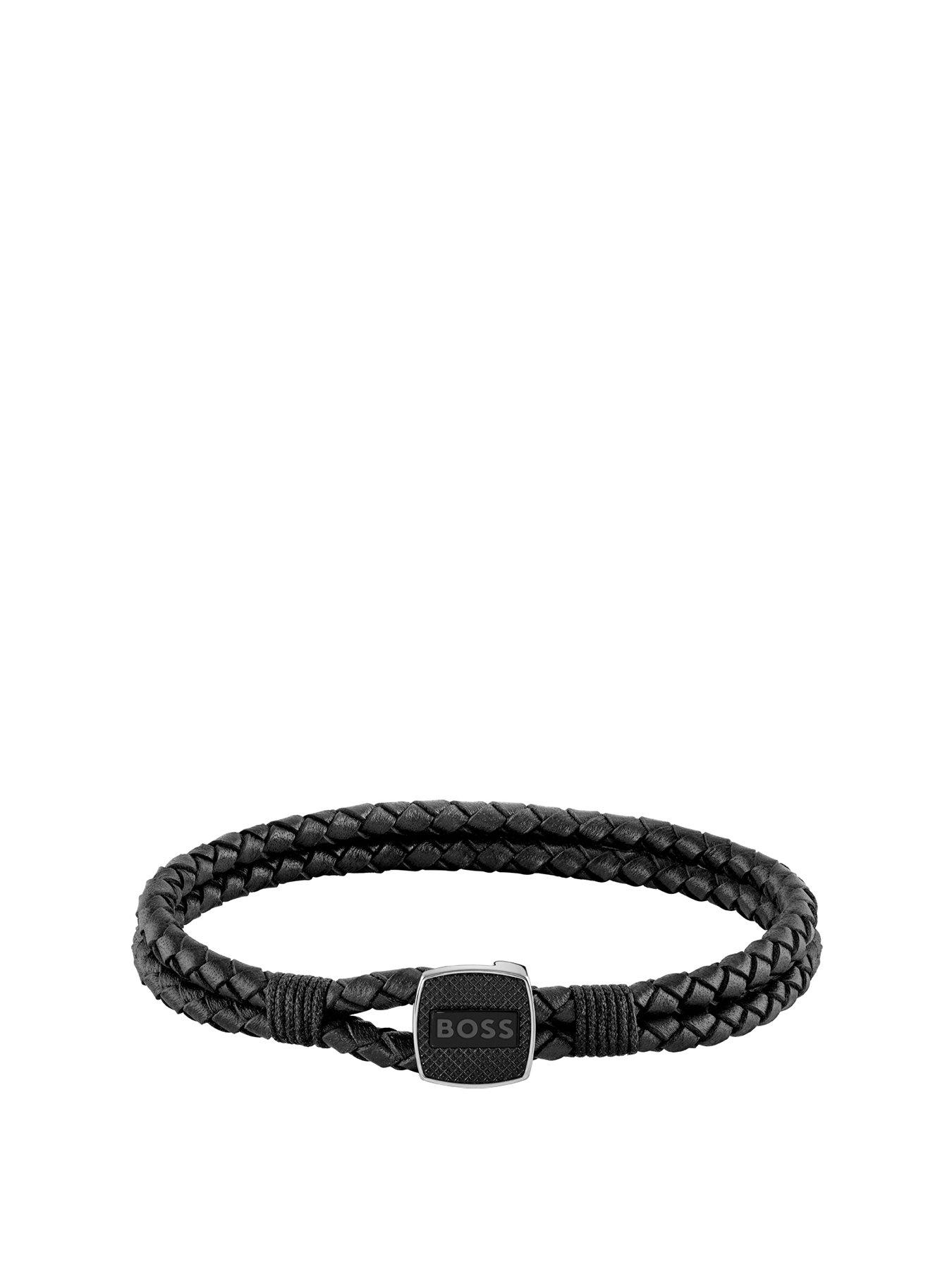 BOSS Seal Men's Bracelet Silver