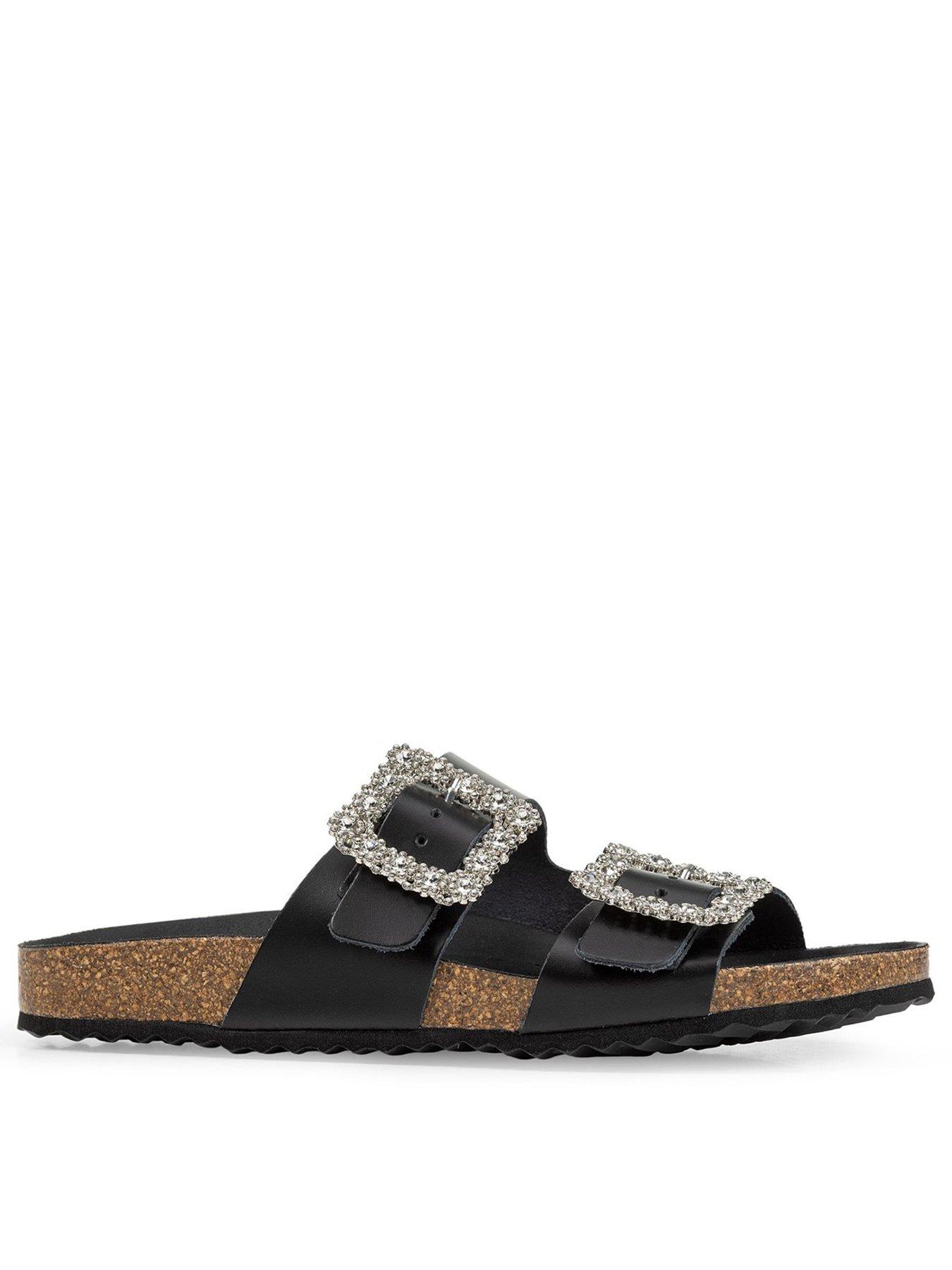 Geox Brionia Buckle Sandal - Black