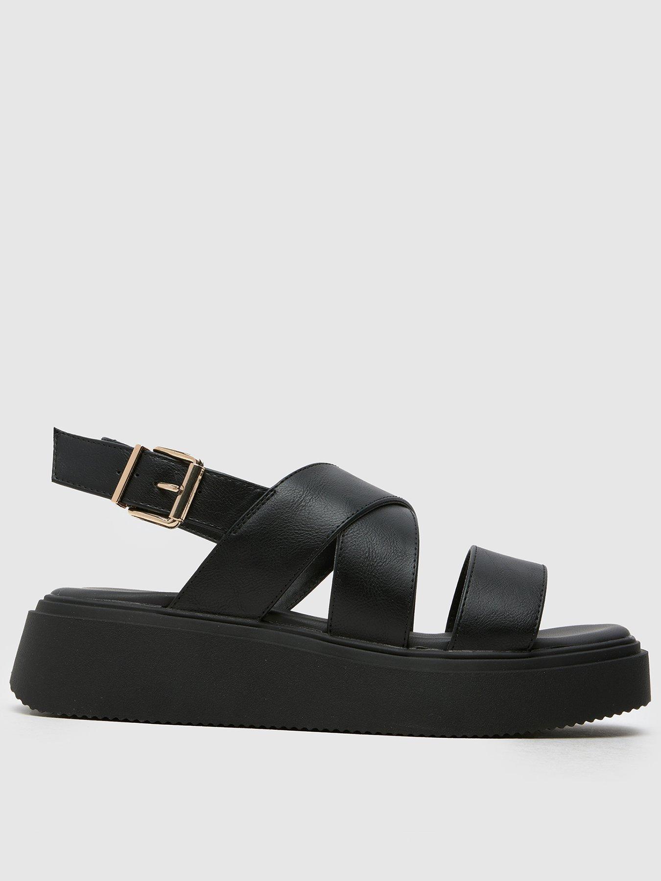 SCHUH Tamia Chunky Flatform Sandals Black Very Ireland