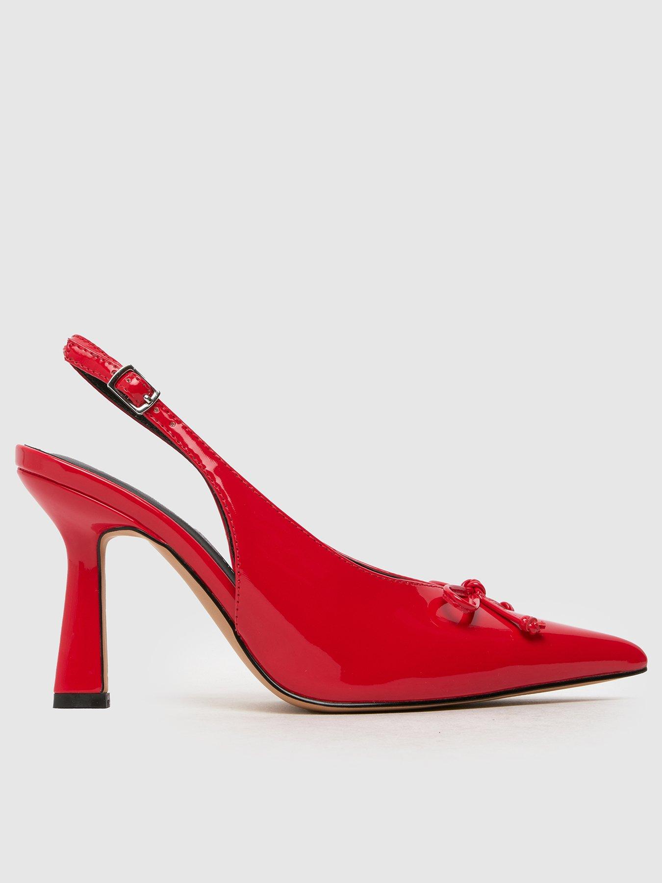 undefined Suki Slingback Bow Court Shoe - Red
