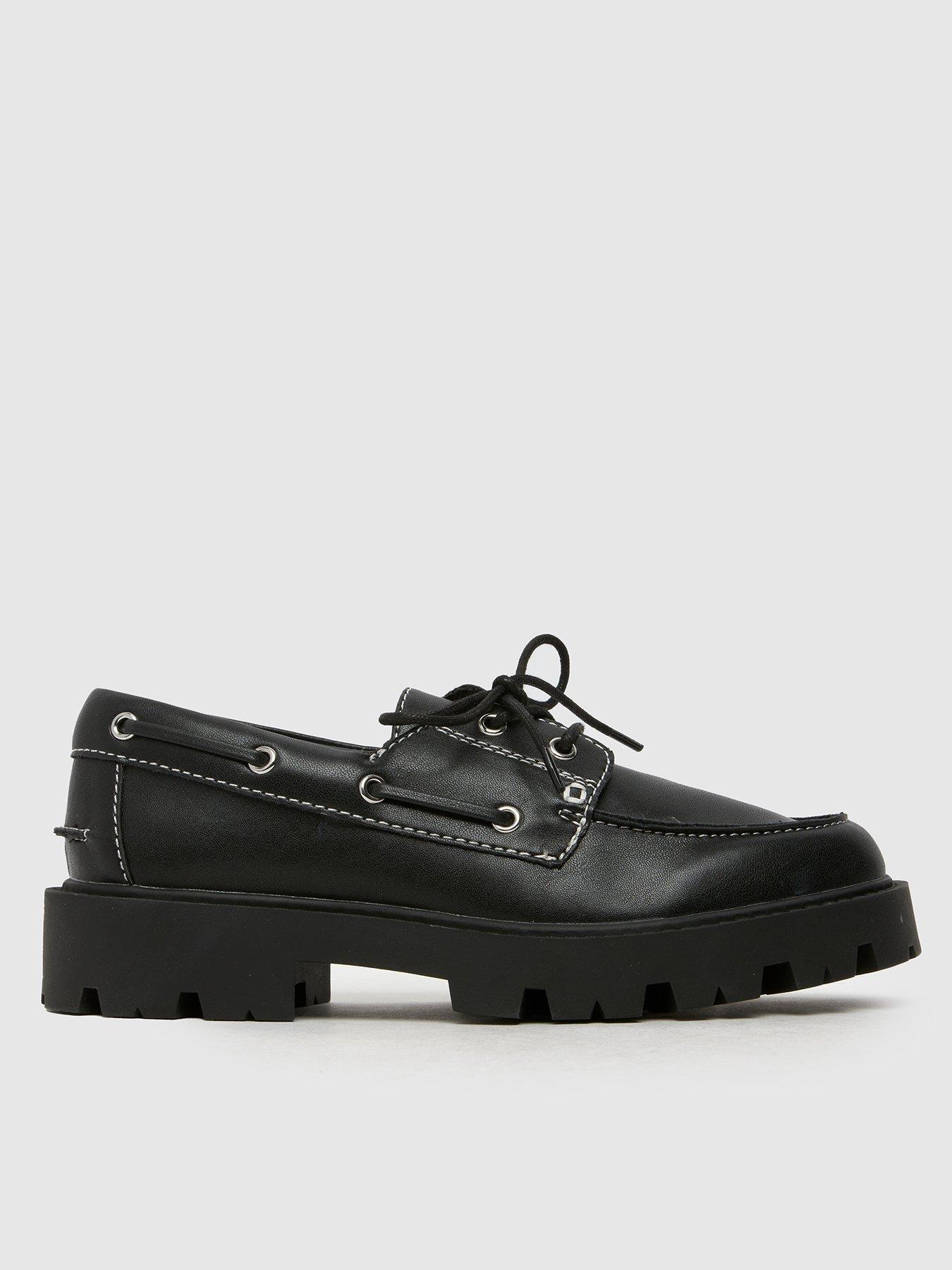 SCHUH Leora Boat Shoe - Black