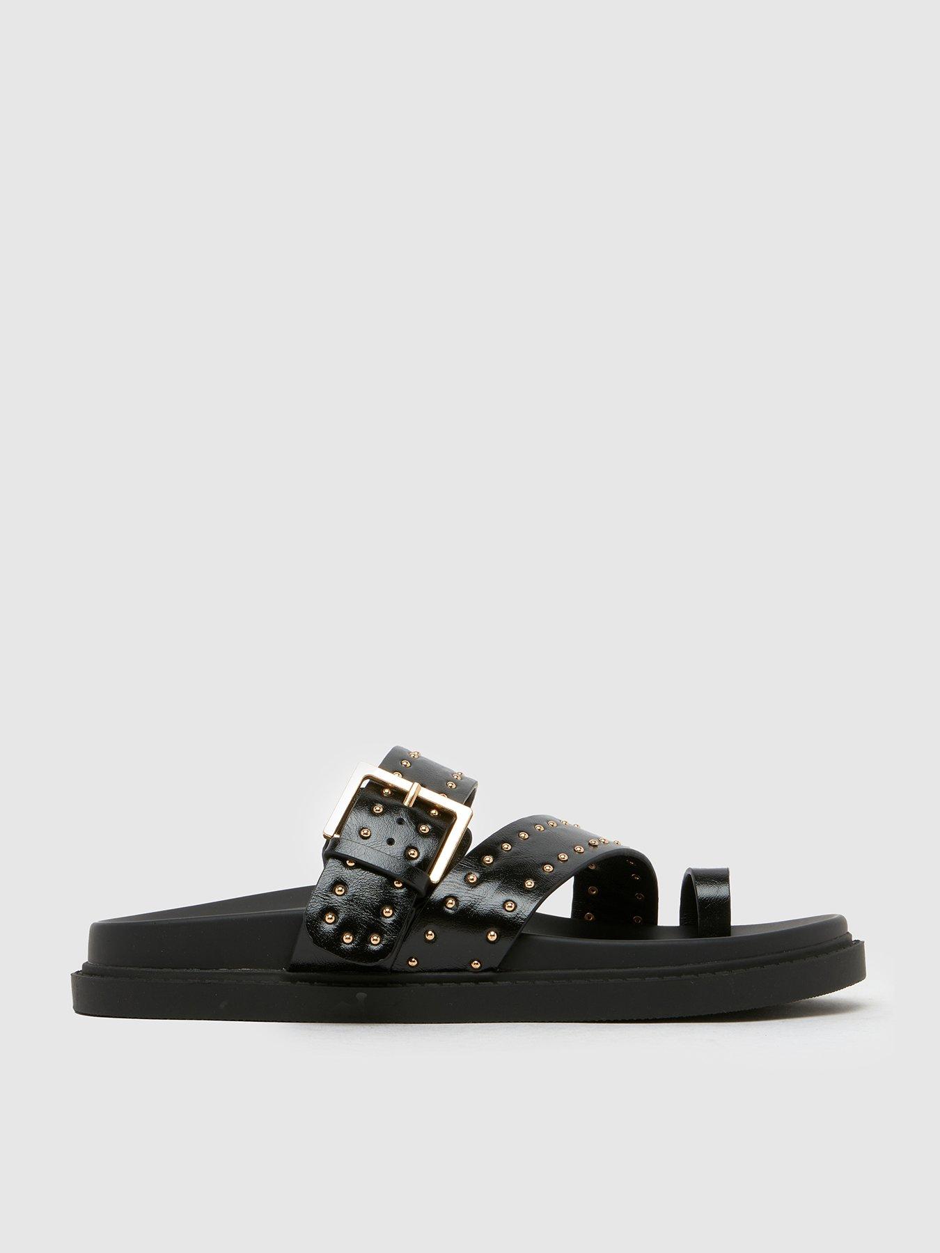 SCHUH Tarha Studded Sandal - Black
