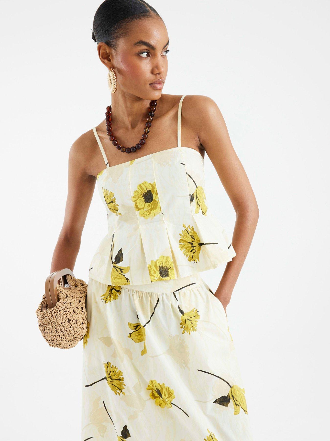 River Island Cami Top - Yellow