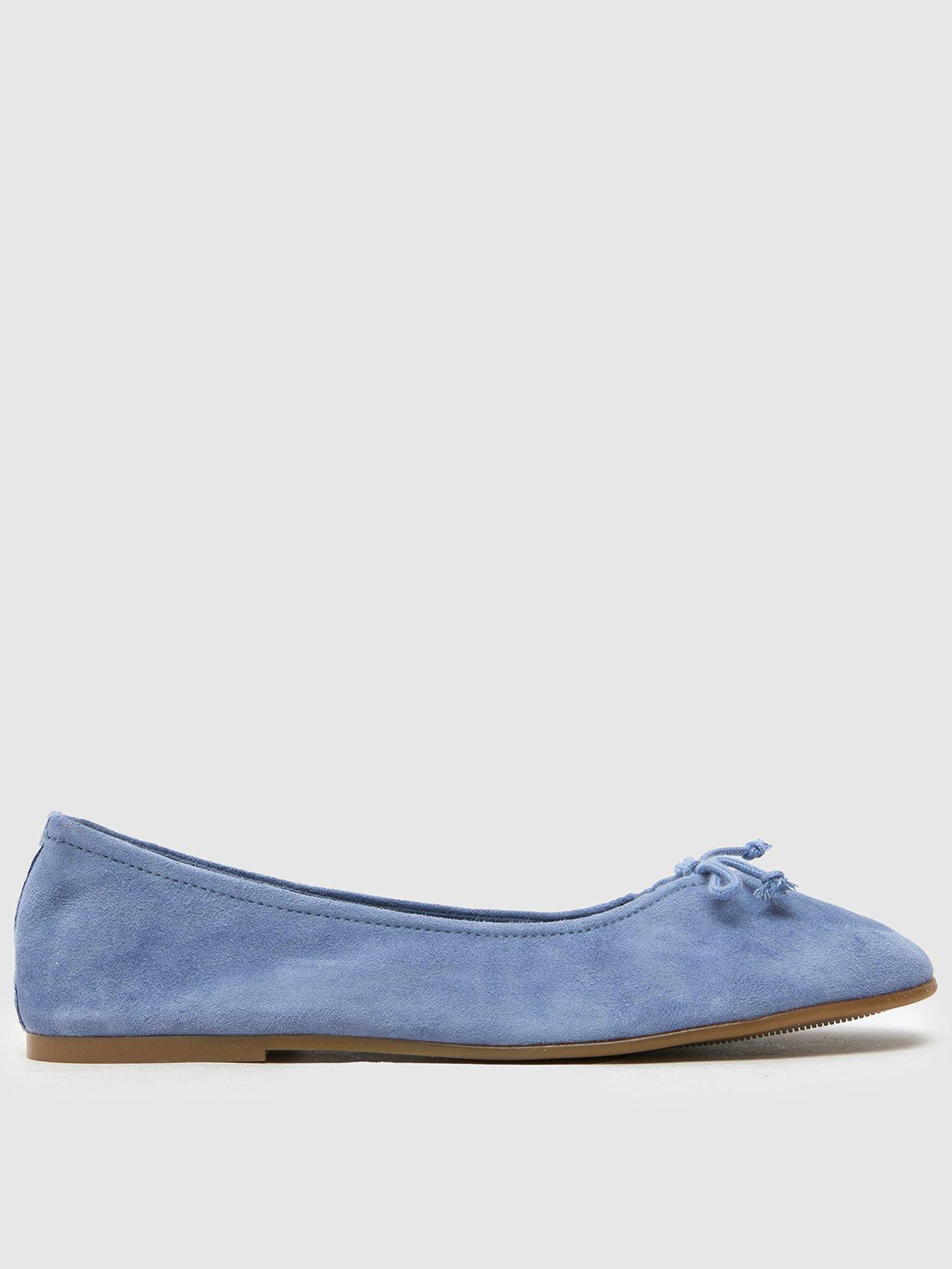 SCHUH Lambert Suede Ballerina Pumps - Blue