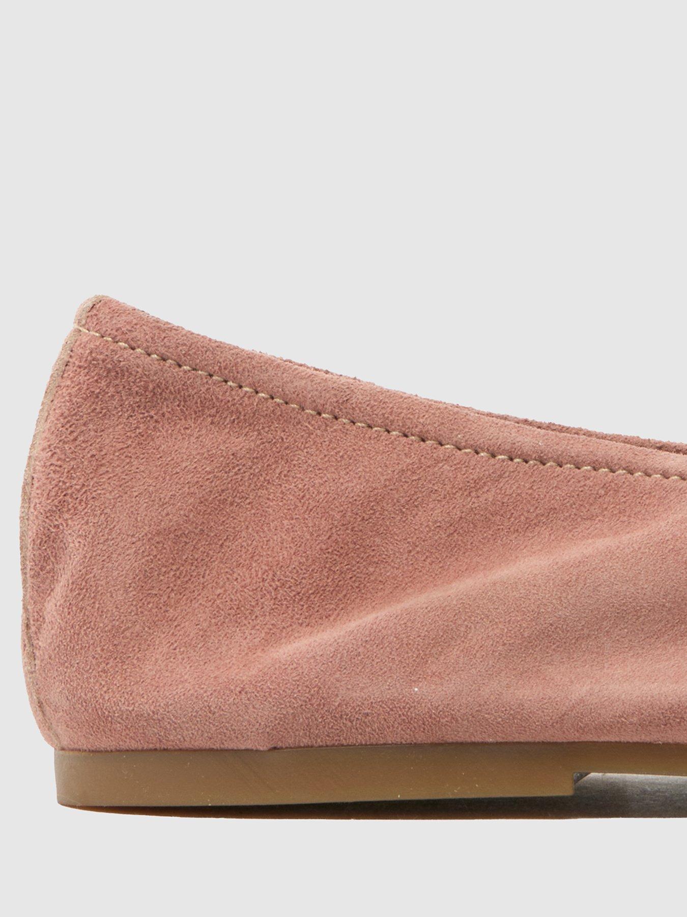 Image 3 of 4 of SCHUH Lambert Suede Ballerina Pumps - Light Pink