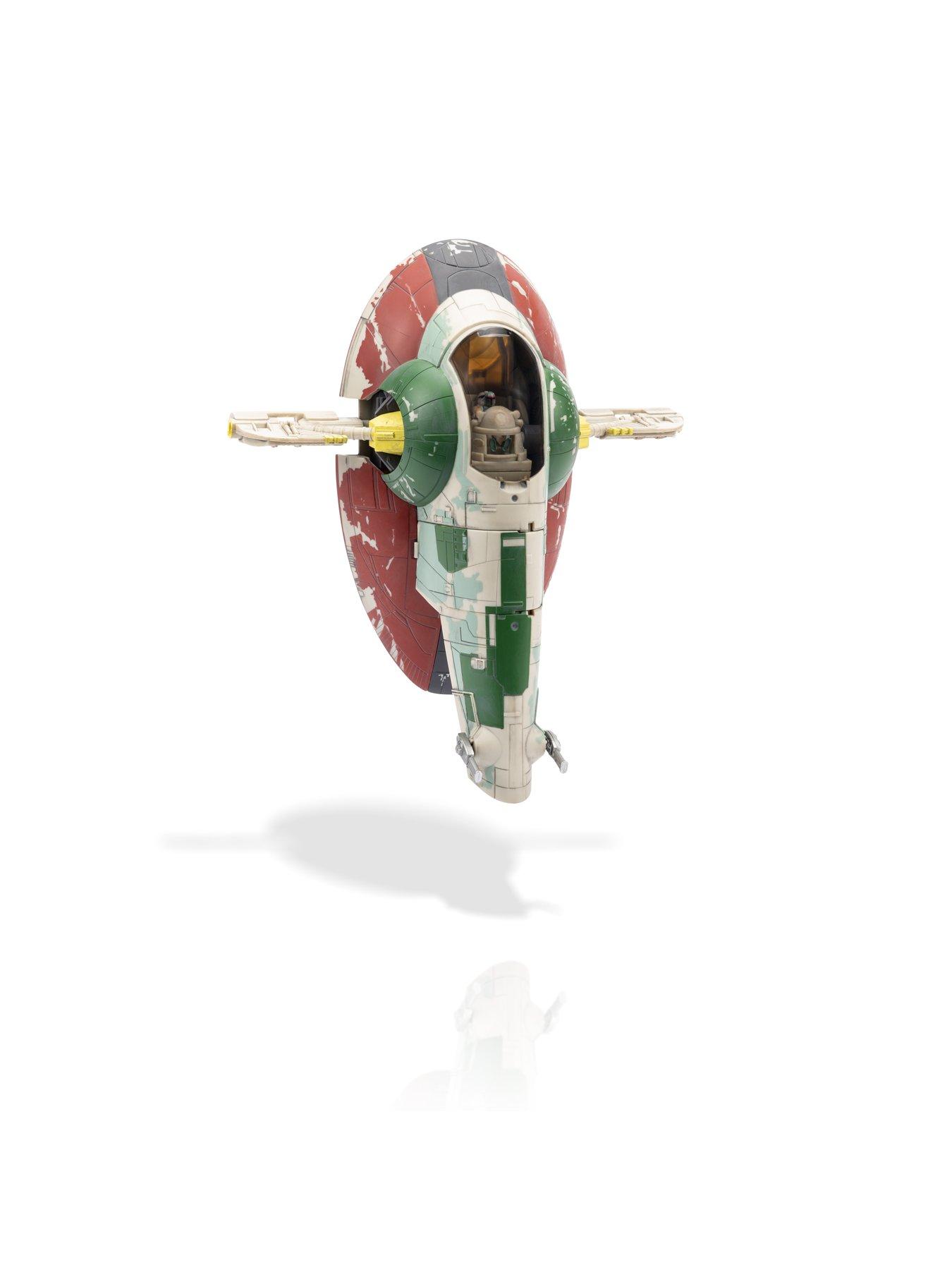 Star Wars Micro Galaxy Squadron Boba FETT'S Starship – Véhicule de 17,8 cm avec Figurines Boba Fett de 2,5 cm et Fennec Shand