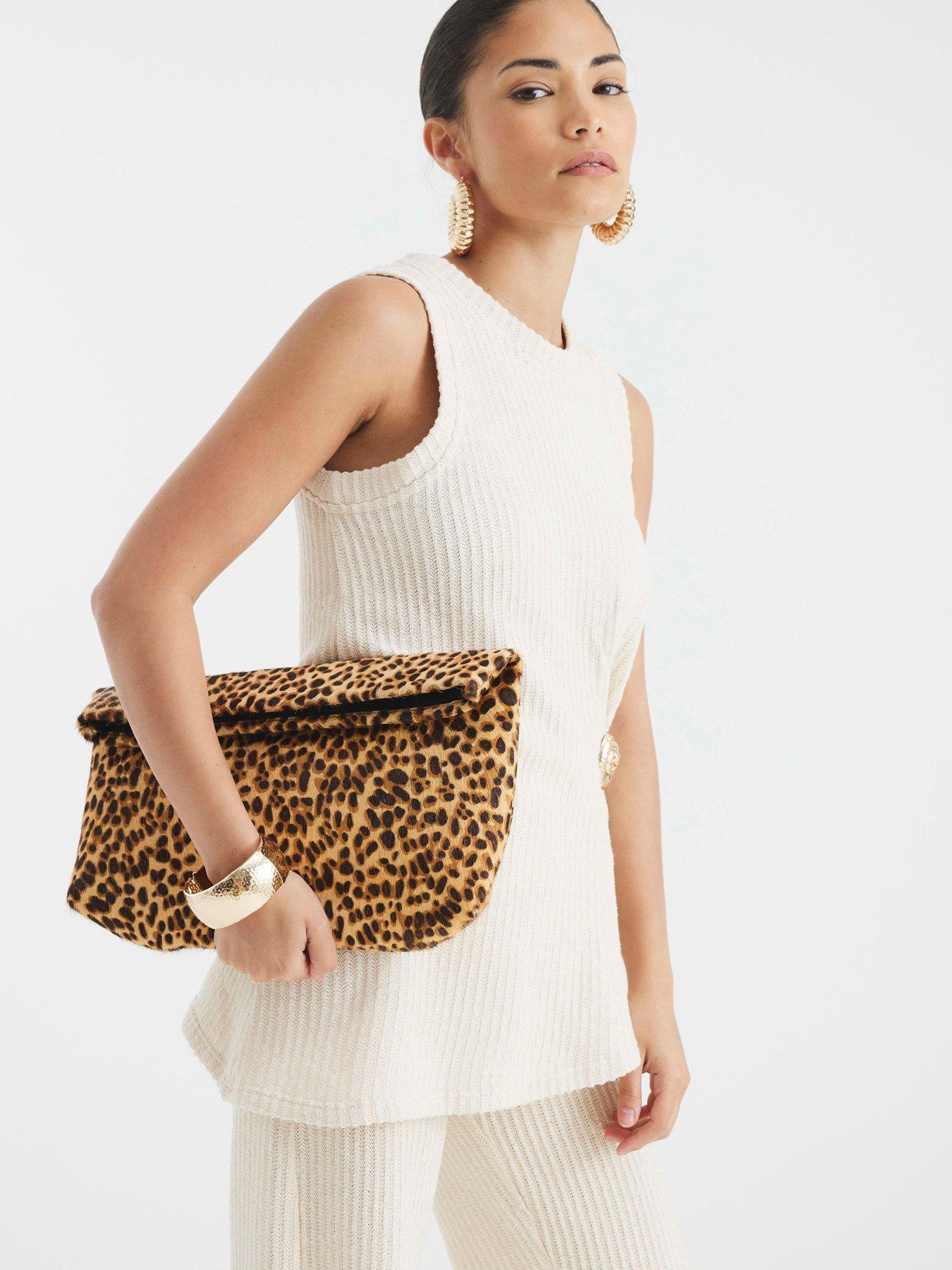 river-island-pony-roll-top-clutch-brownstillFront