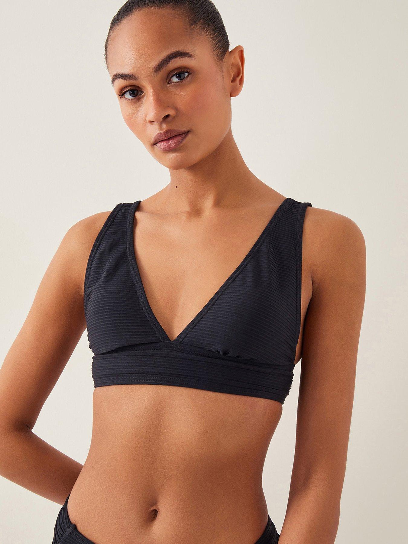 Image 1 of 5 of Monsoon Kina Bikini Top - Black