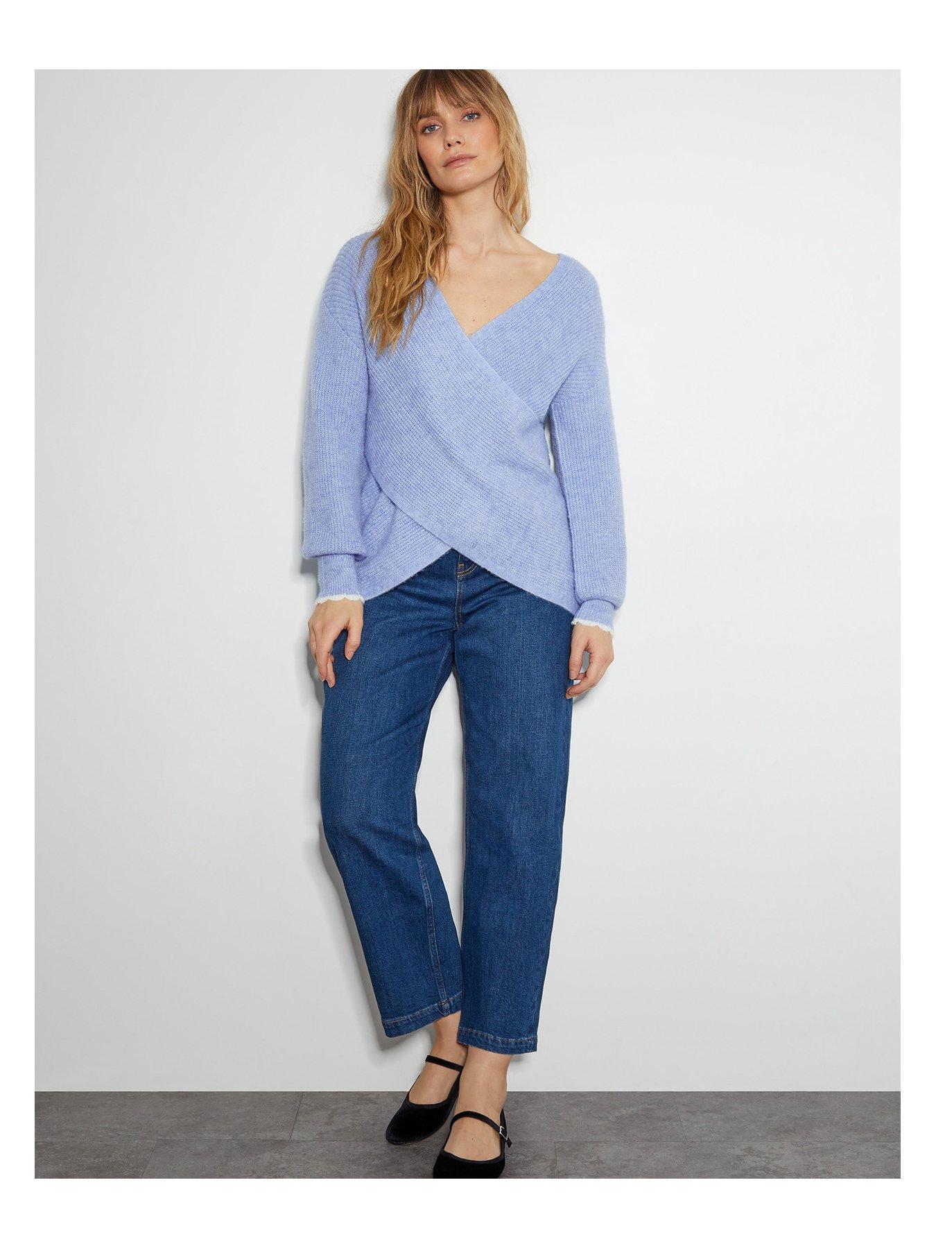 Image 3 of 5 of Monsoon Raylee Wrap Jumper - Blue