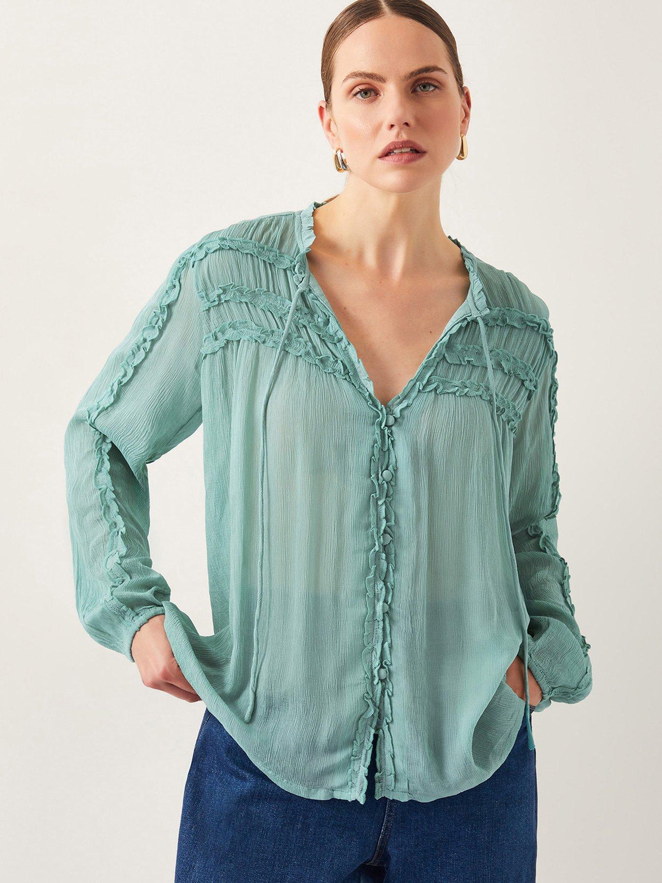 monsoon-juliet-ruffle-blouse-green